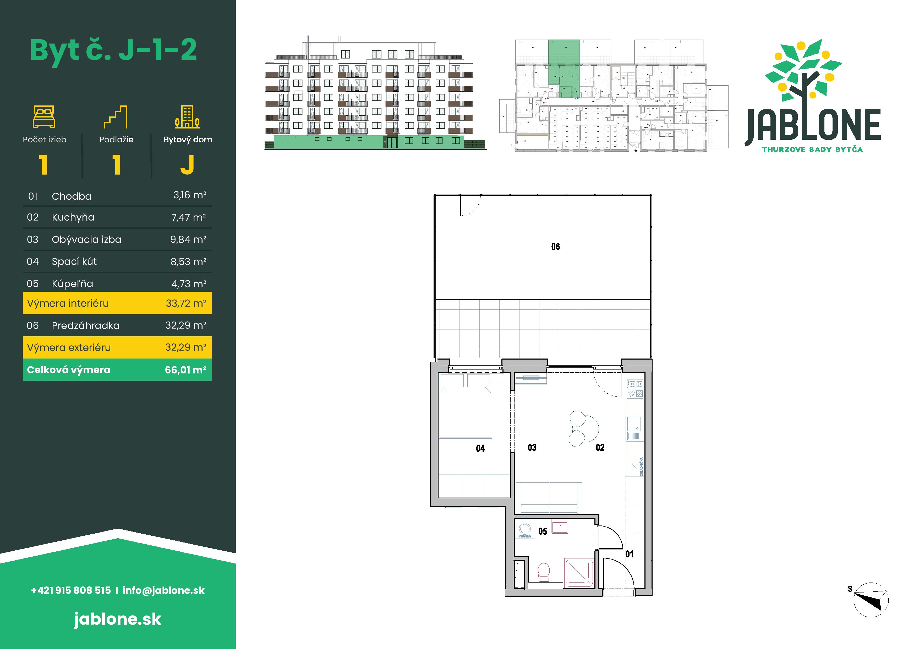 Jablone Thurzove sady - J-1-2 - Pôdorys