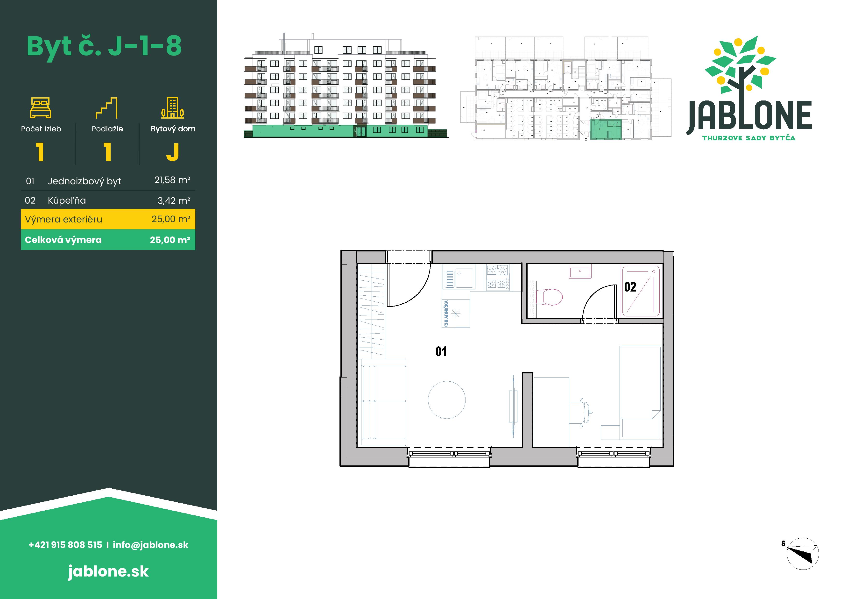 Jablone Thurzove sady - J-1-8 - Pôdorys