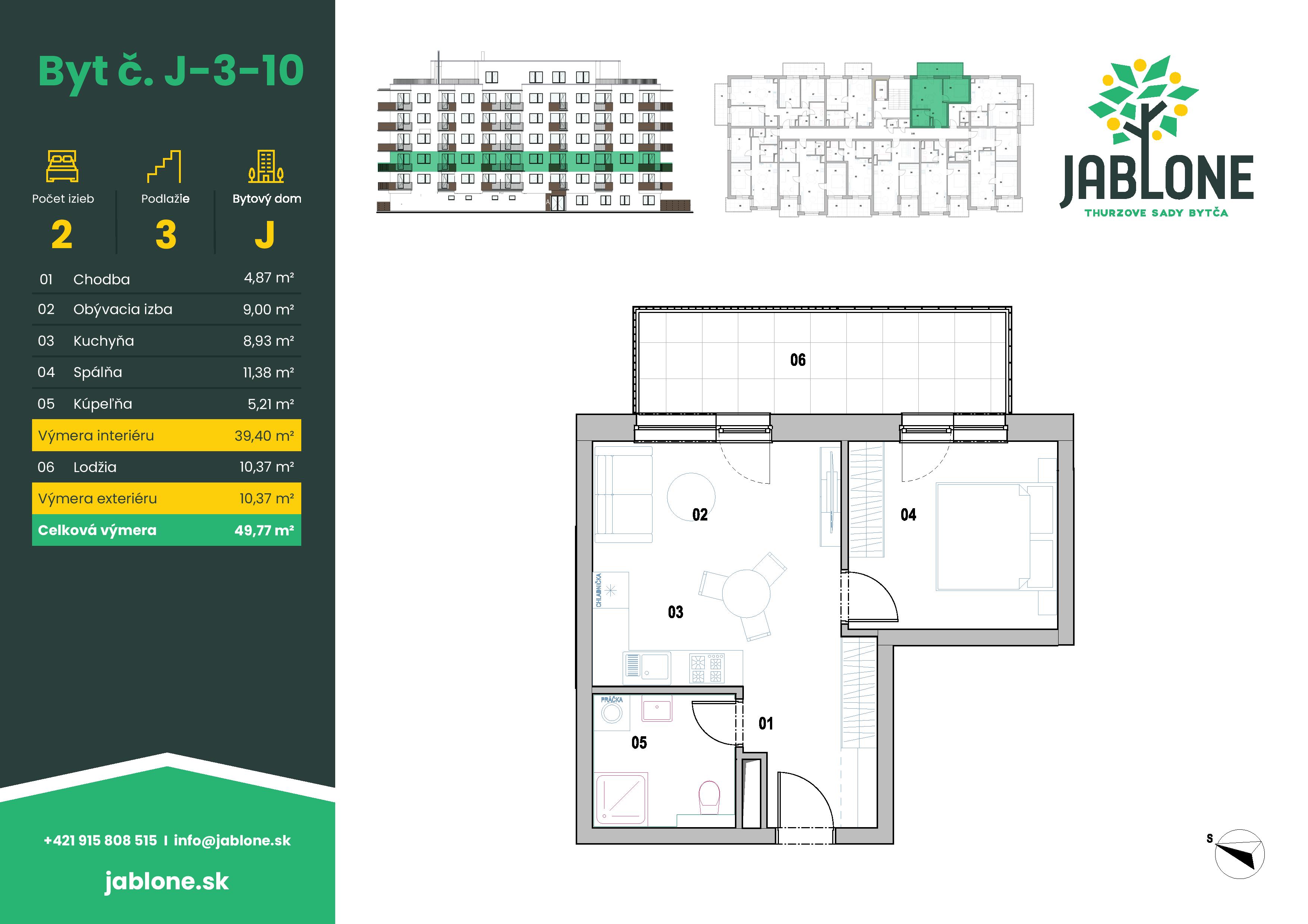 Jablone Thurzove sady - J-3-10 - Pôdorys