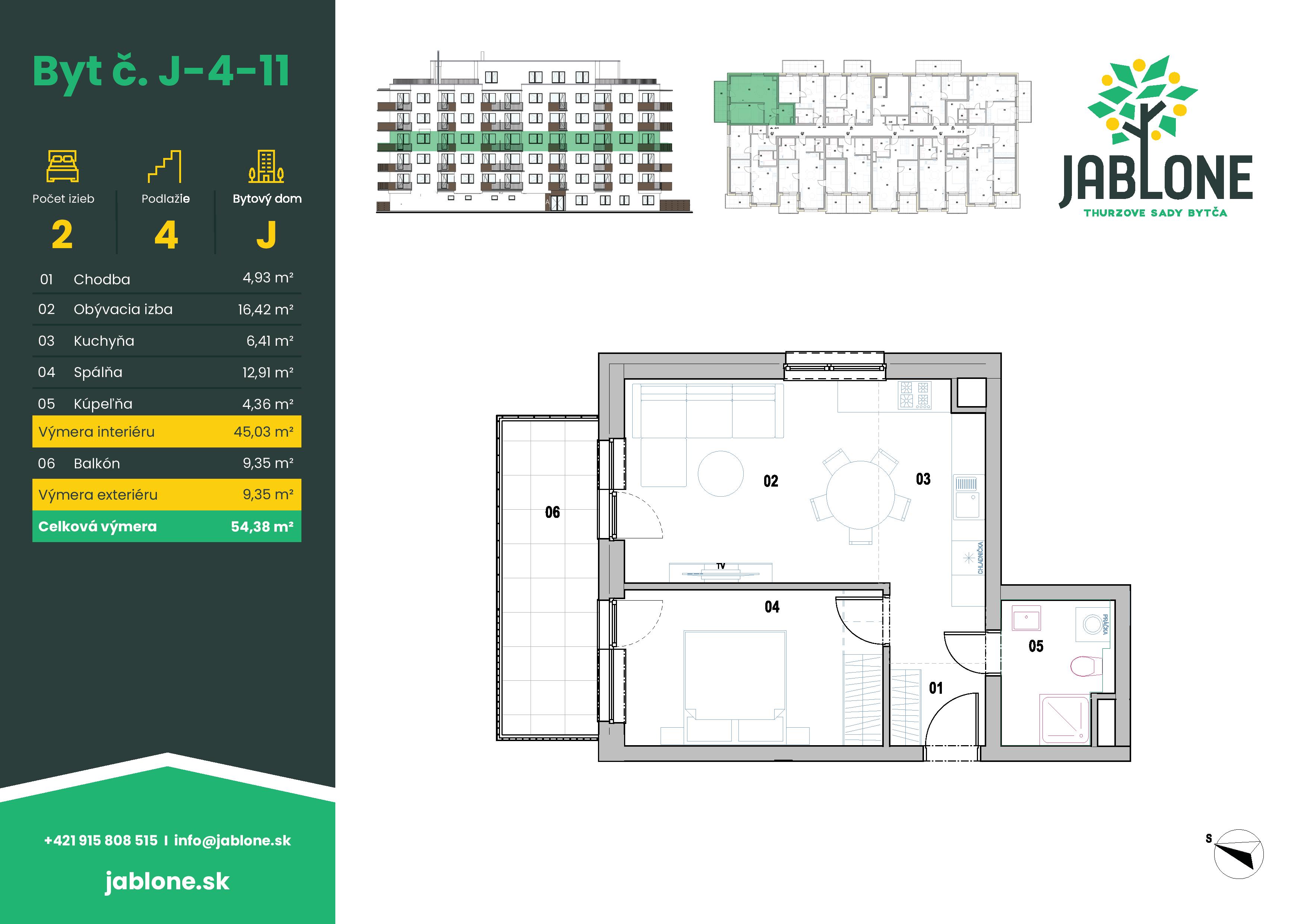Jablone Thurzove sady - J-4-11 - Pôdorys