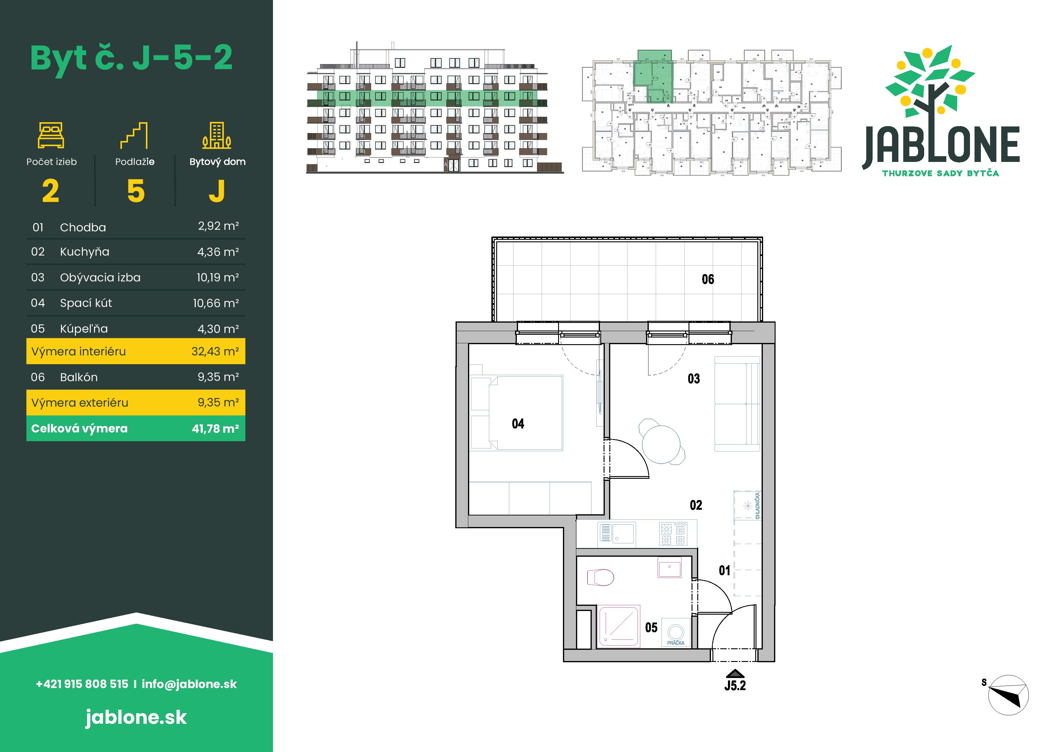 Jablone Thurzove sady - J-5-2 - Pôdorys