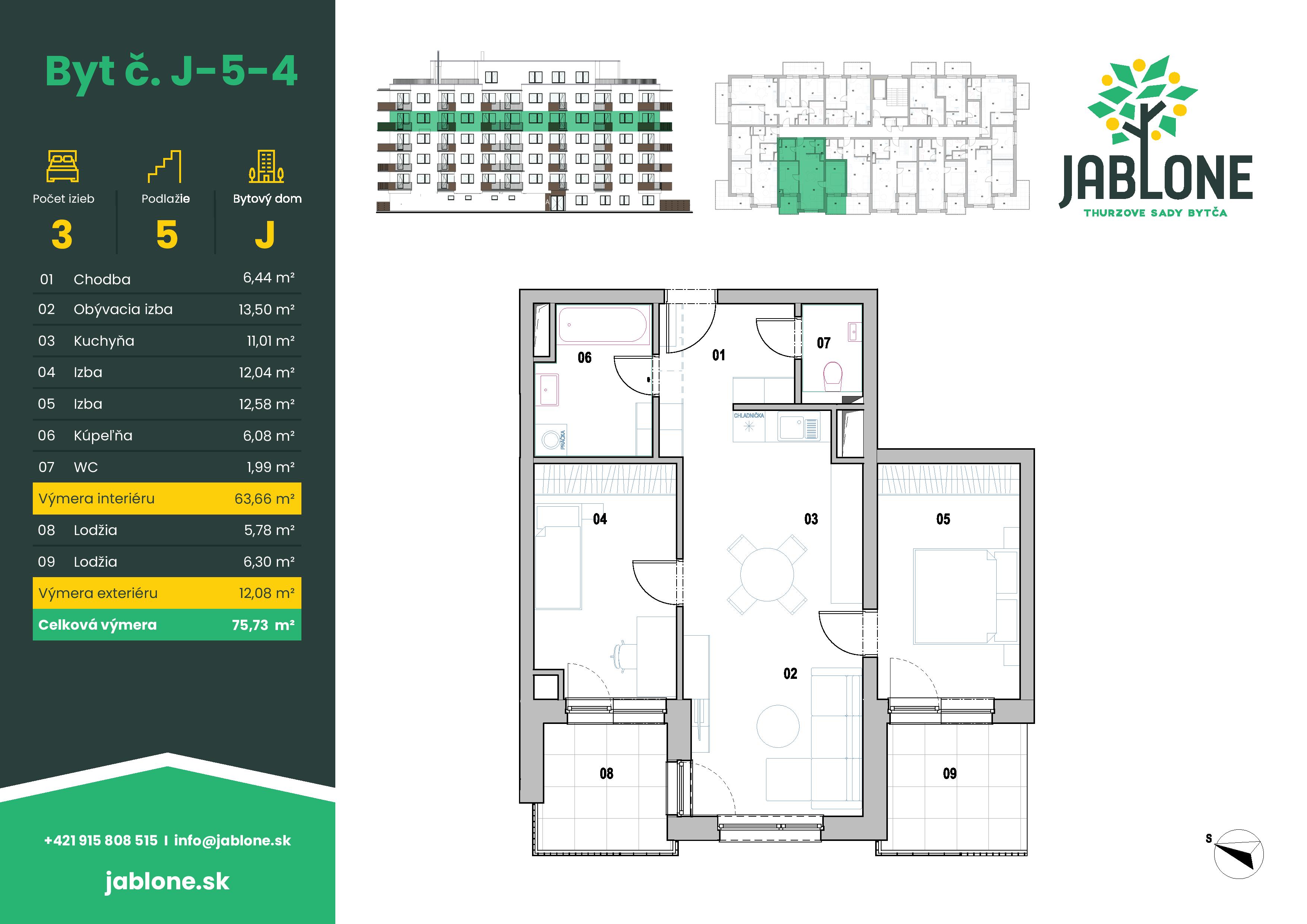 Jablone Thurzove sady - J-5-4 - Pôdorys