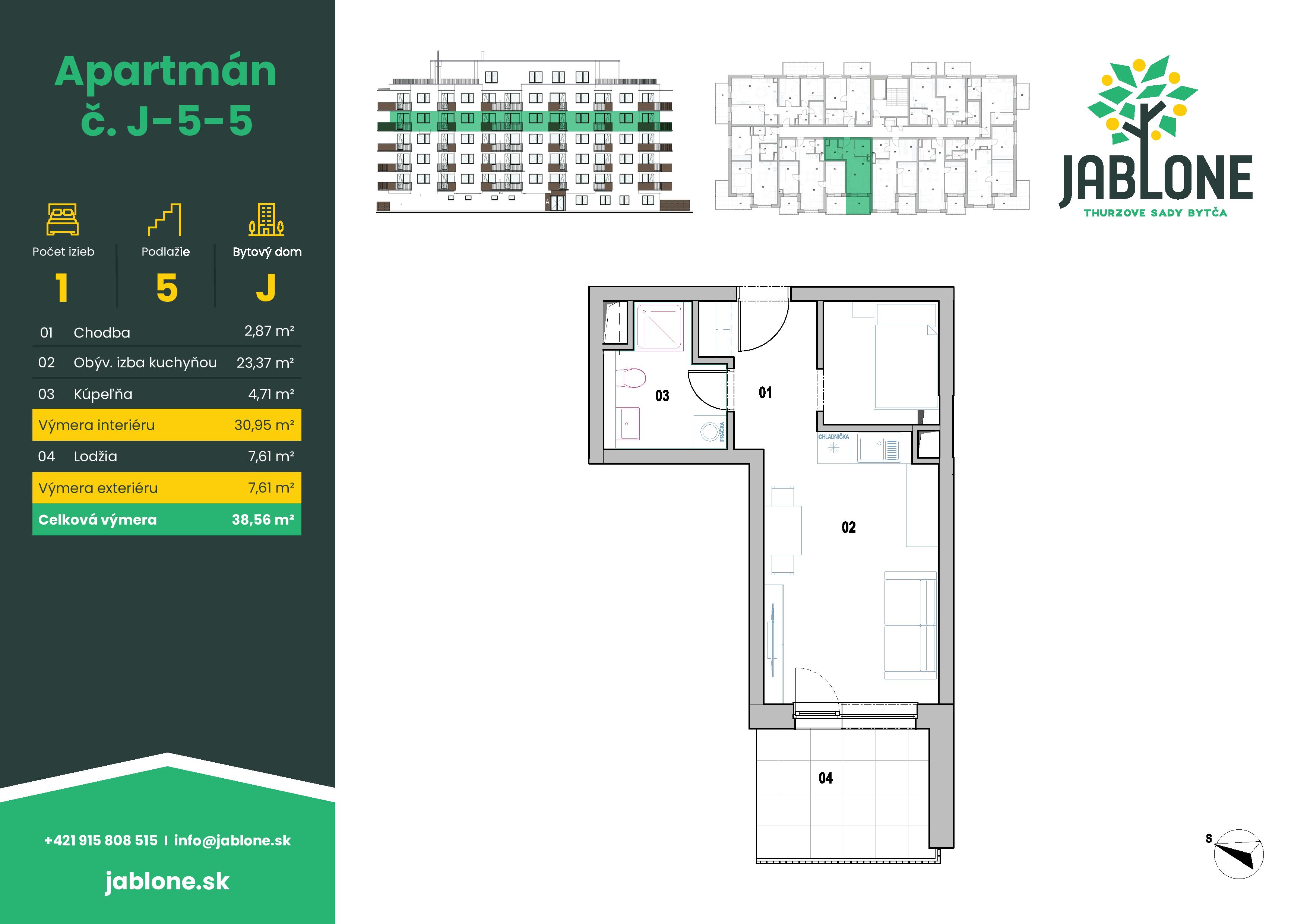 Jablone Thurzove sady - J-5-5 - Pôdorys
