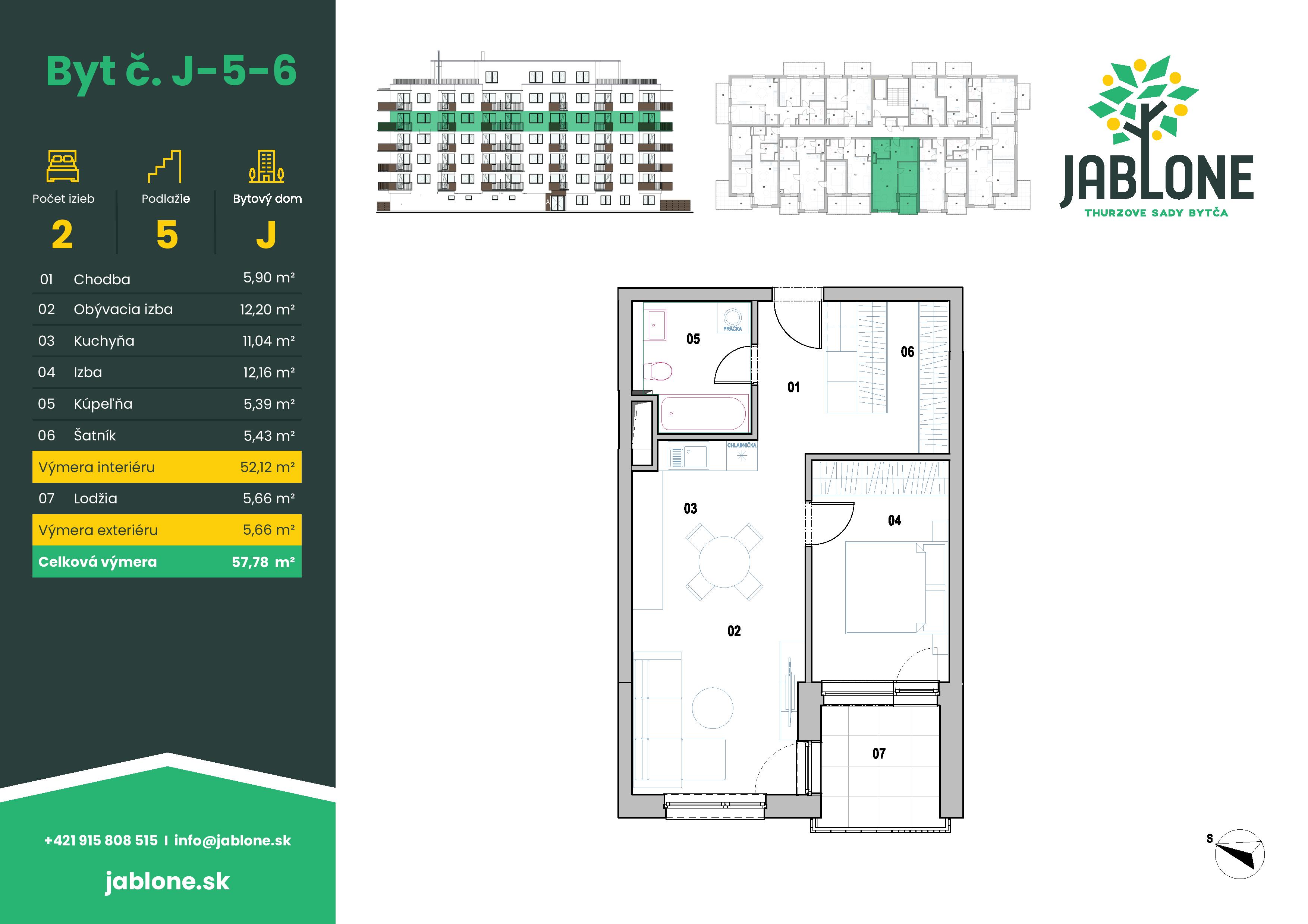 Jablone Thurzove sady - J-5-6 - Pôdorys