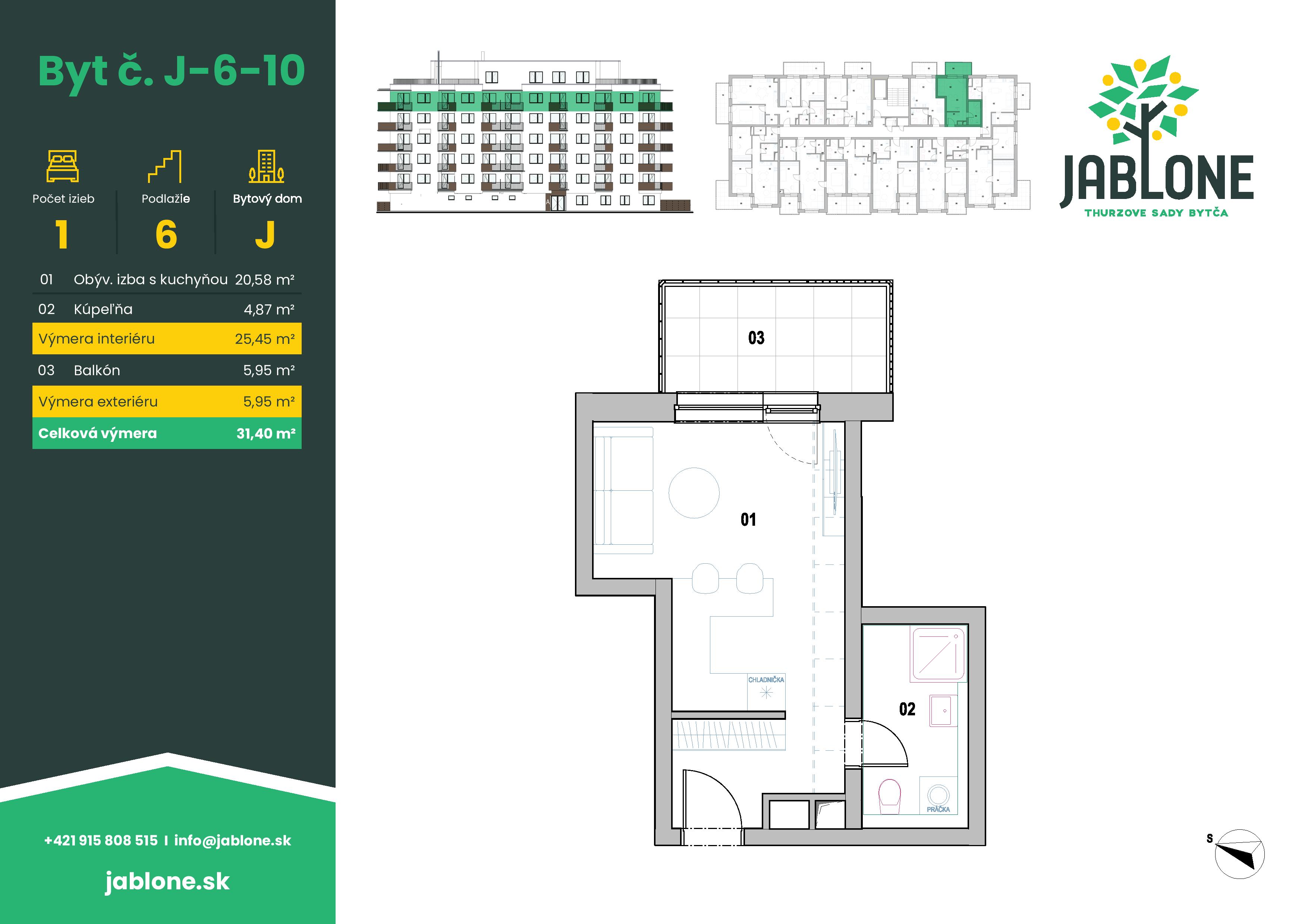 Jablone Thurzove sady - J-6-10 - Pôdorys