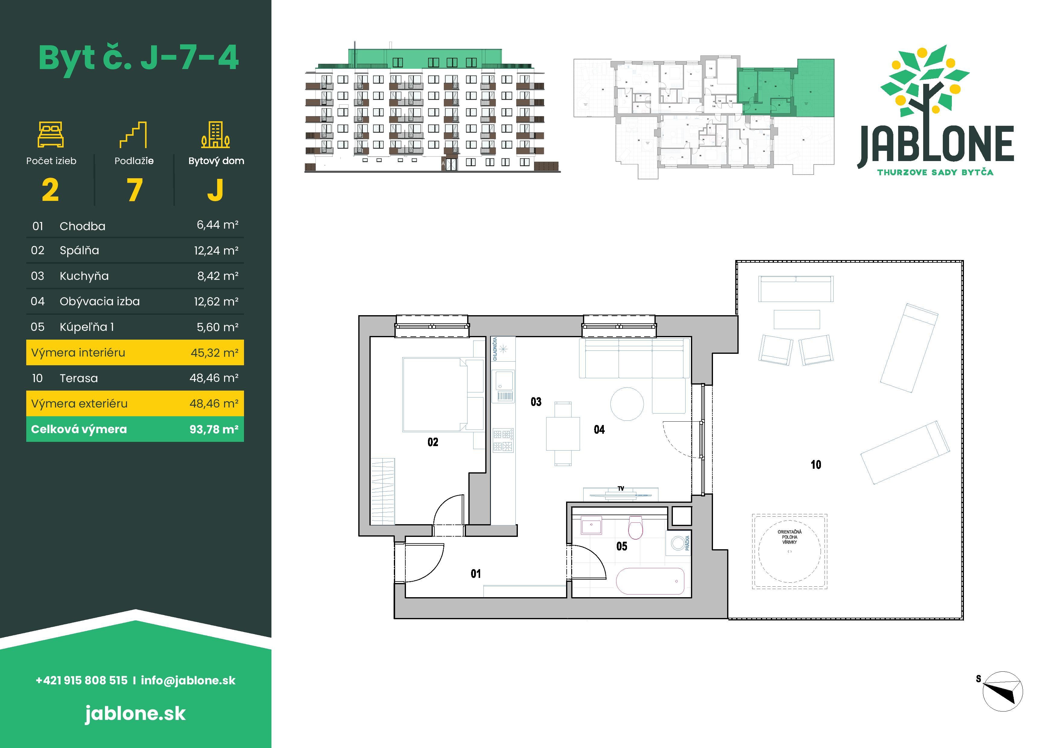 Jablone Thurzove sady - J-7-4 - Pôdorys