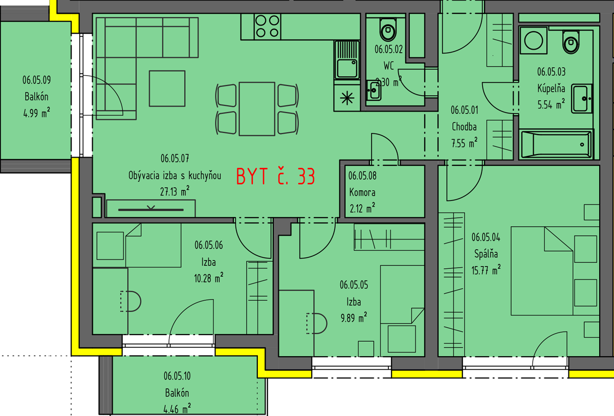 Rezidencia Nová Bytča - 4i - Pôdorys
