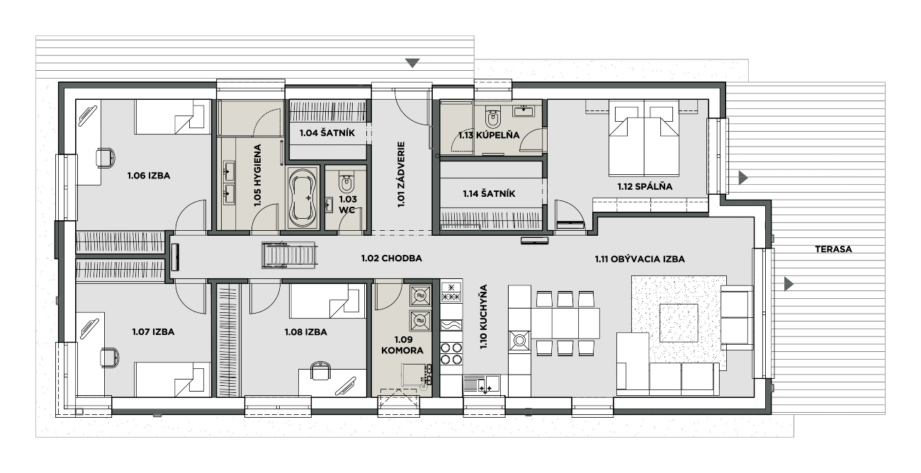 Eco Residence - D02 - Pôdorys