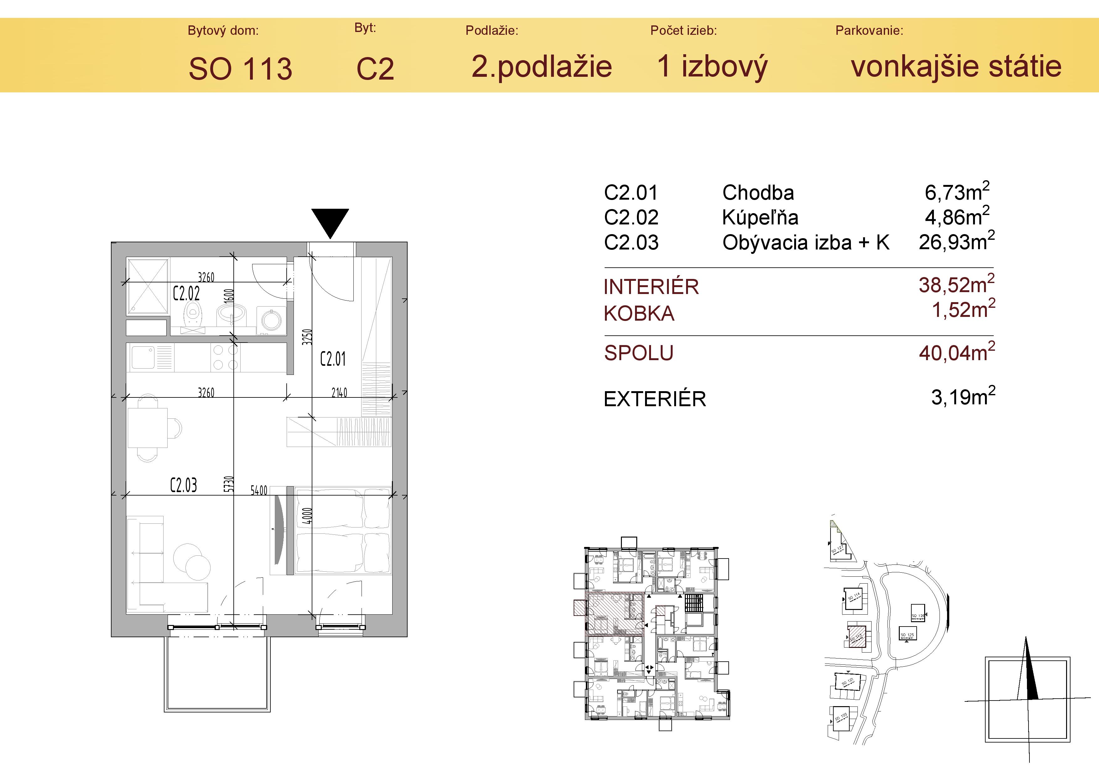 Malý Raj Residence - C2 - Pôdorys