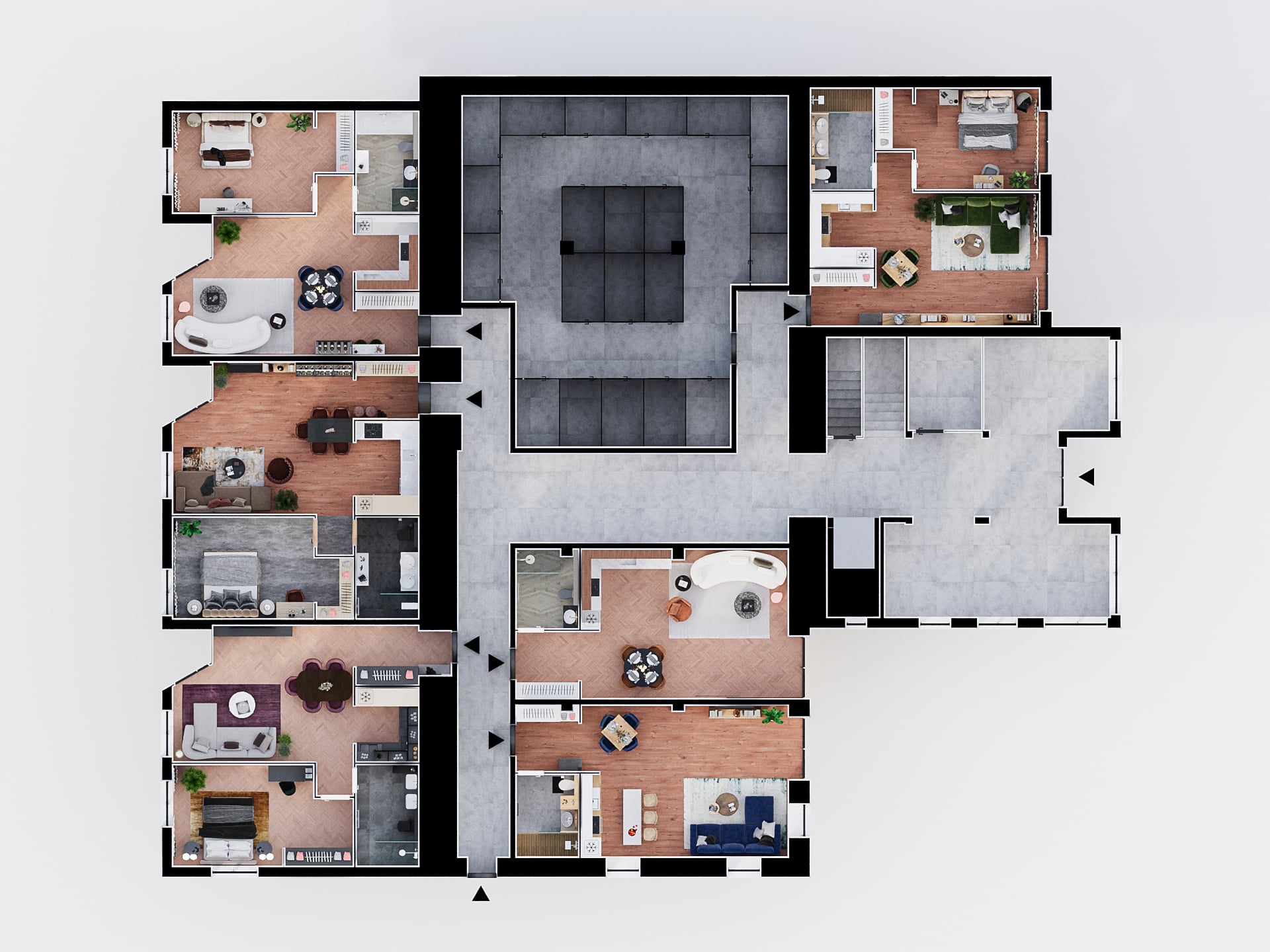 Rezidencia Zelenice - 4. - Pôdorys