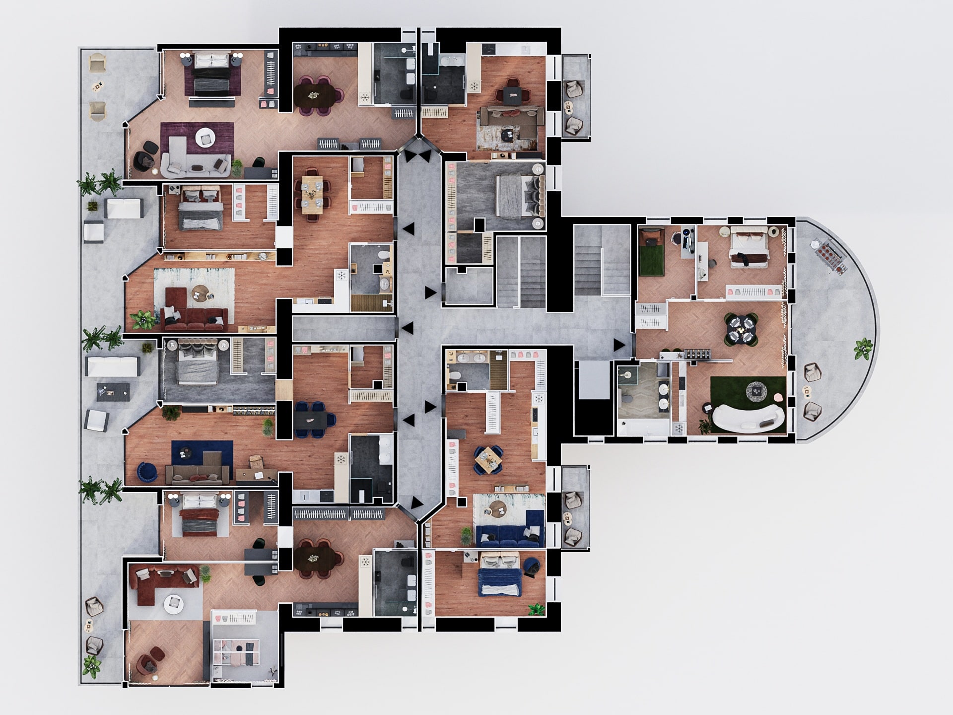 Rezidencia Zelenice - 7. - Pôdorys