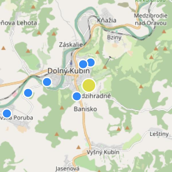 Dúbrava - map