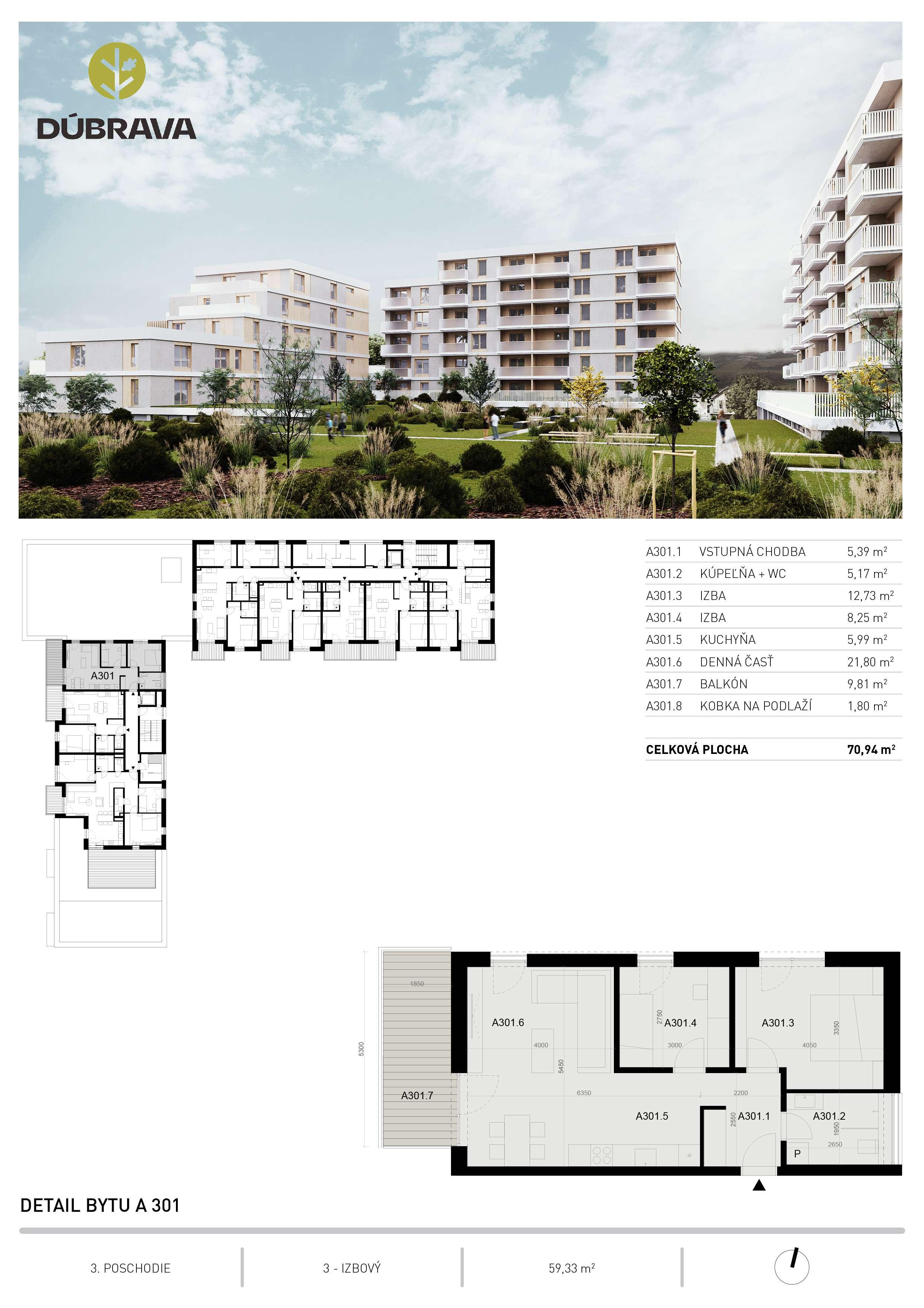 Dúbrava - A301 - Pôdorys