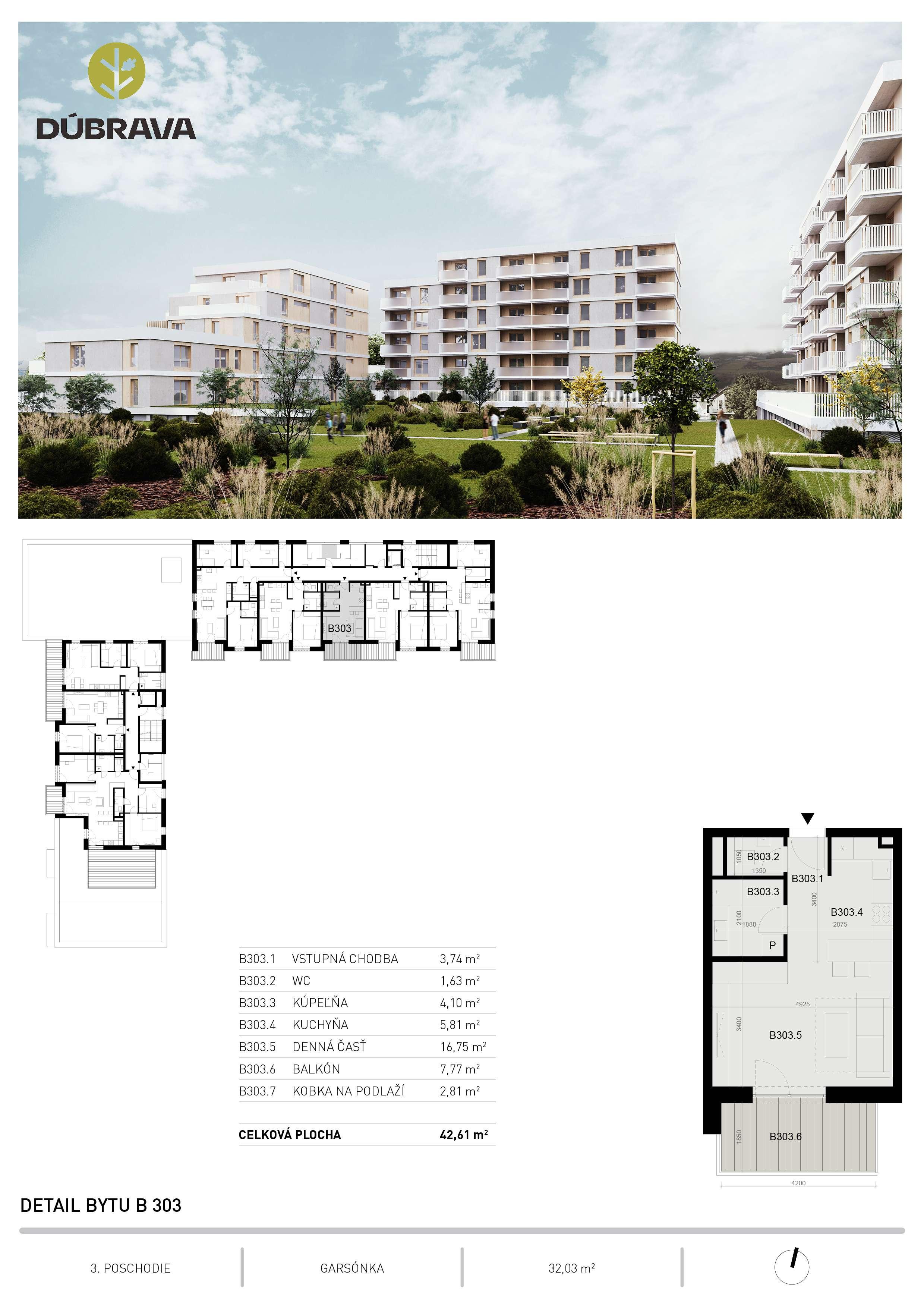 Dúbrava - B303 - Pôdorys