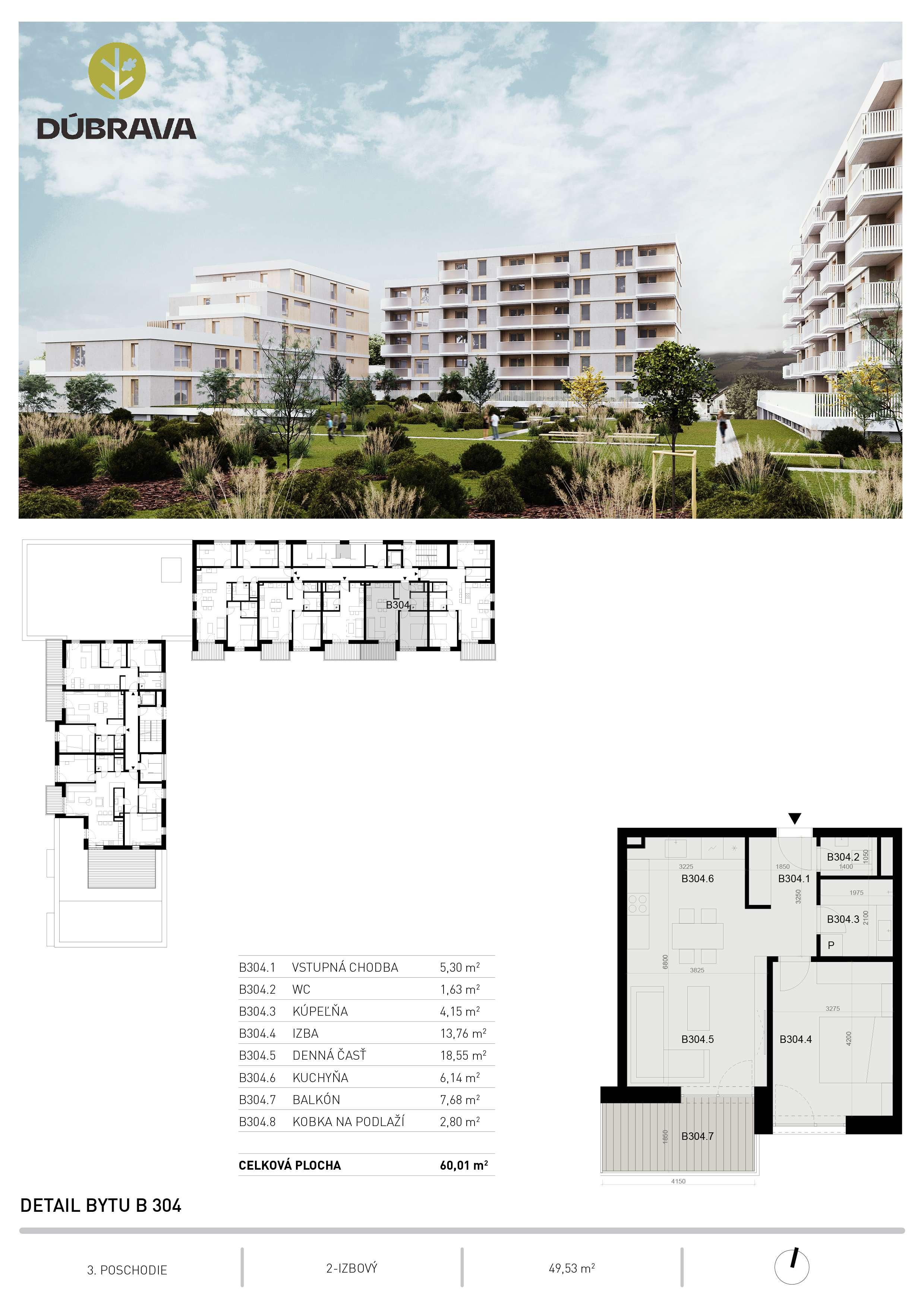 Dúbrava - B304 - Pôdorys