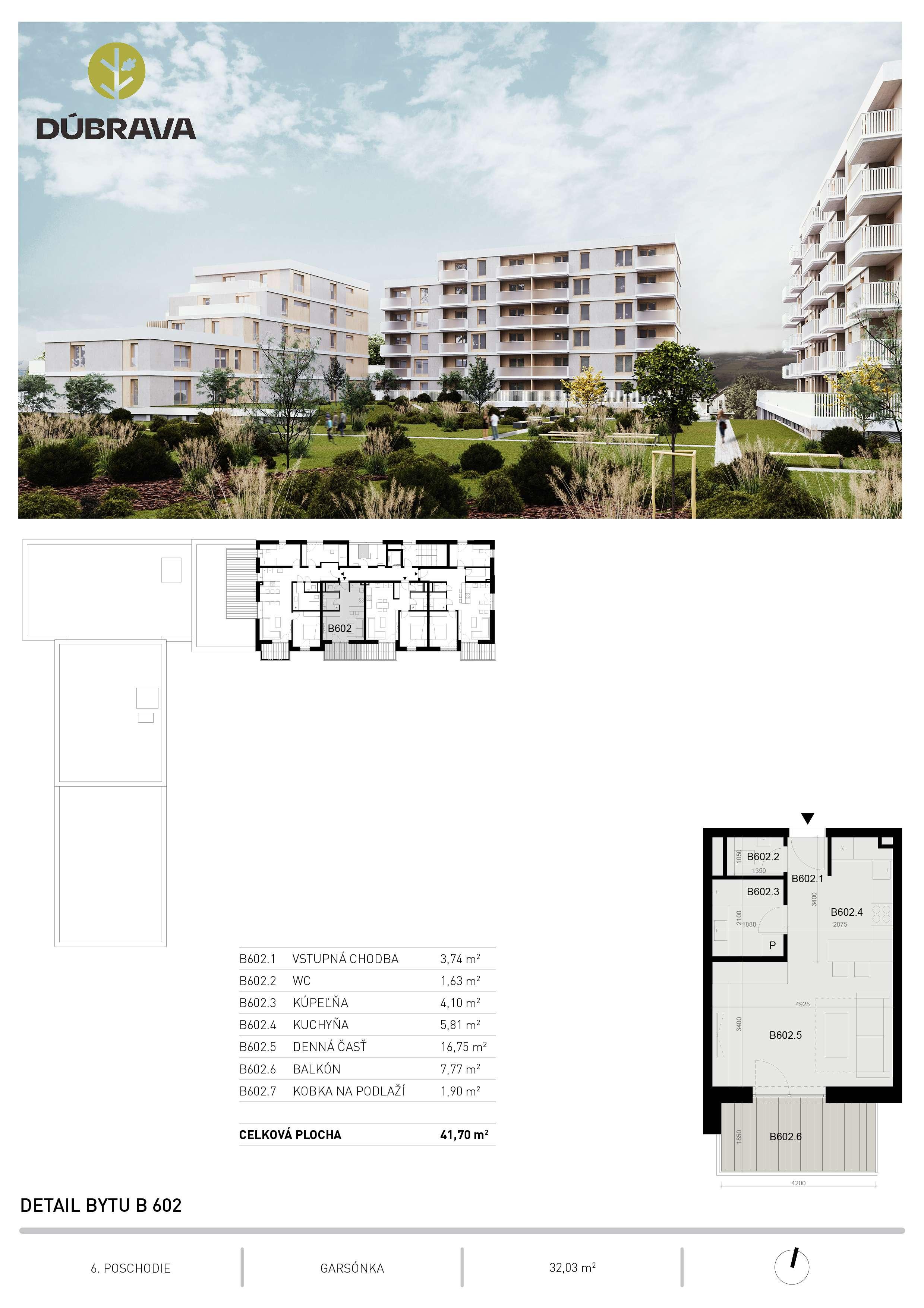 Dúbrava - B602 - Pôdorys