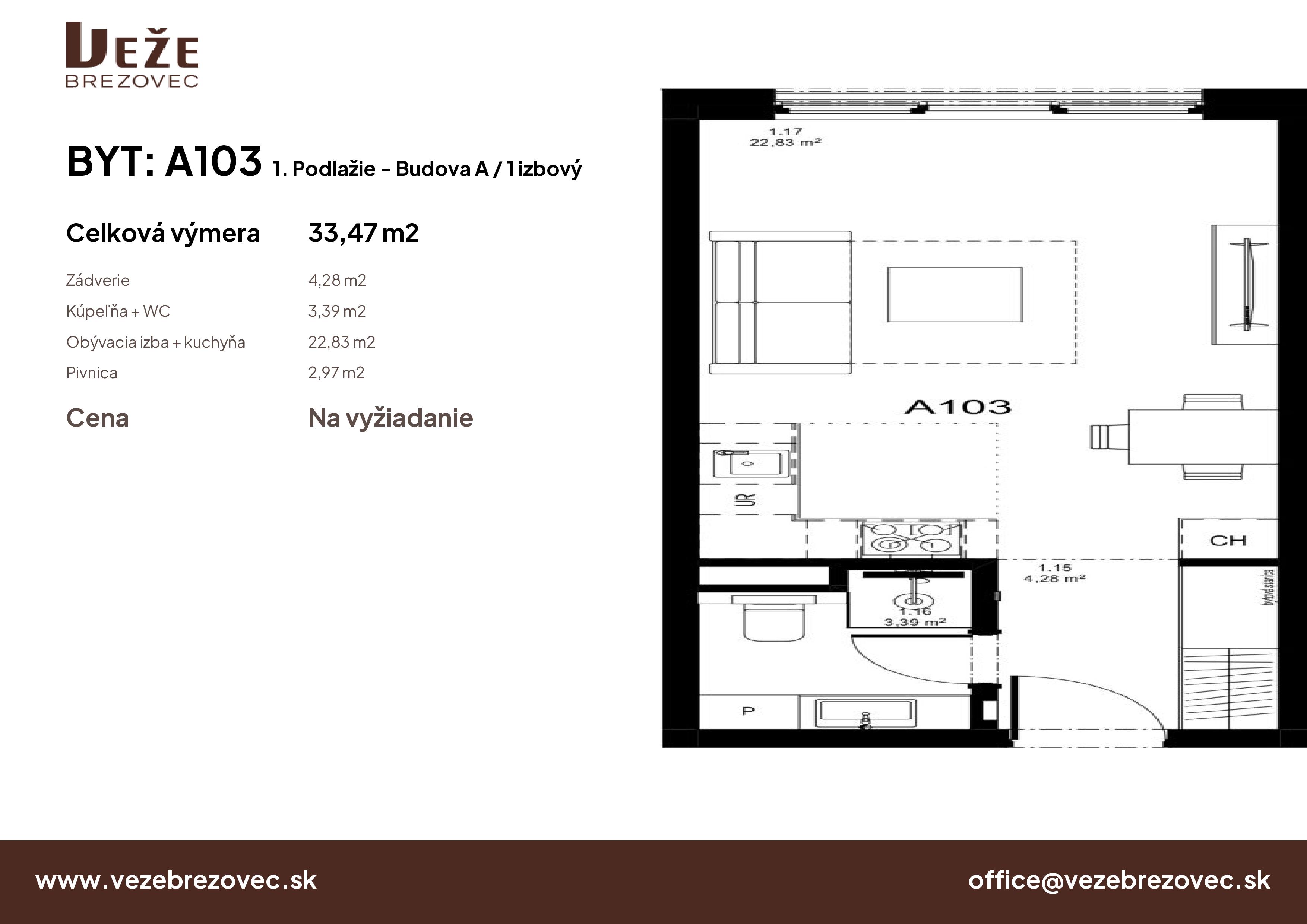 Veže Brezovec - A103 - Pôdorys