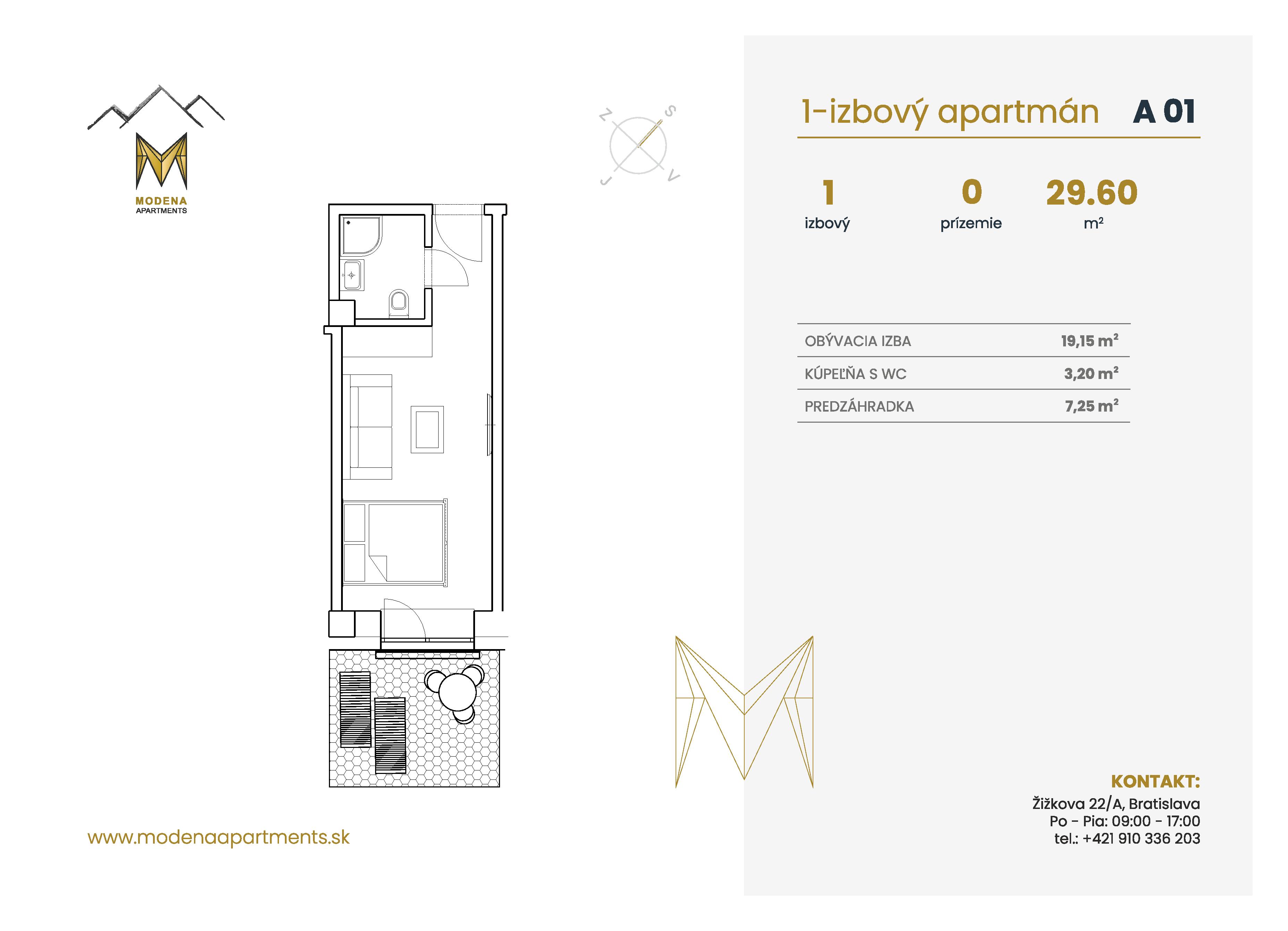 Modena Apartment - A 01 - Pôdorys