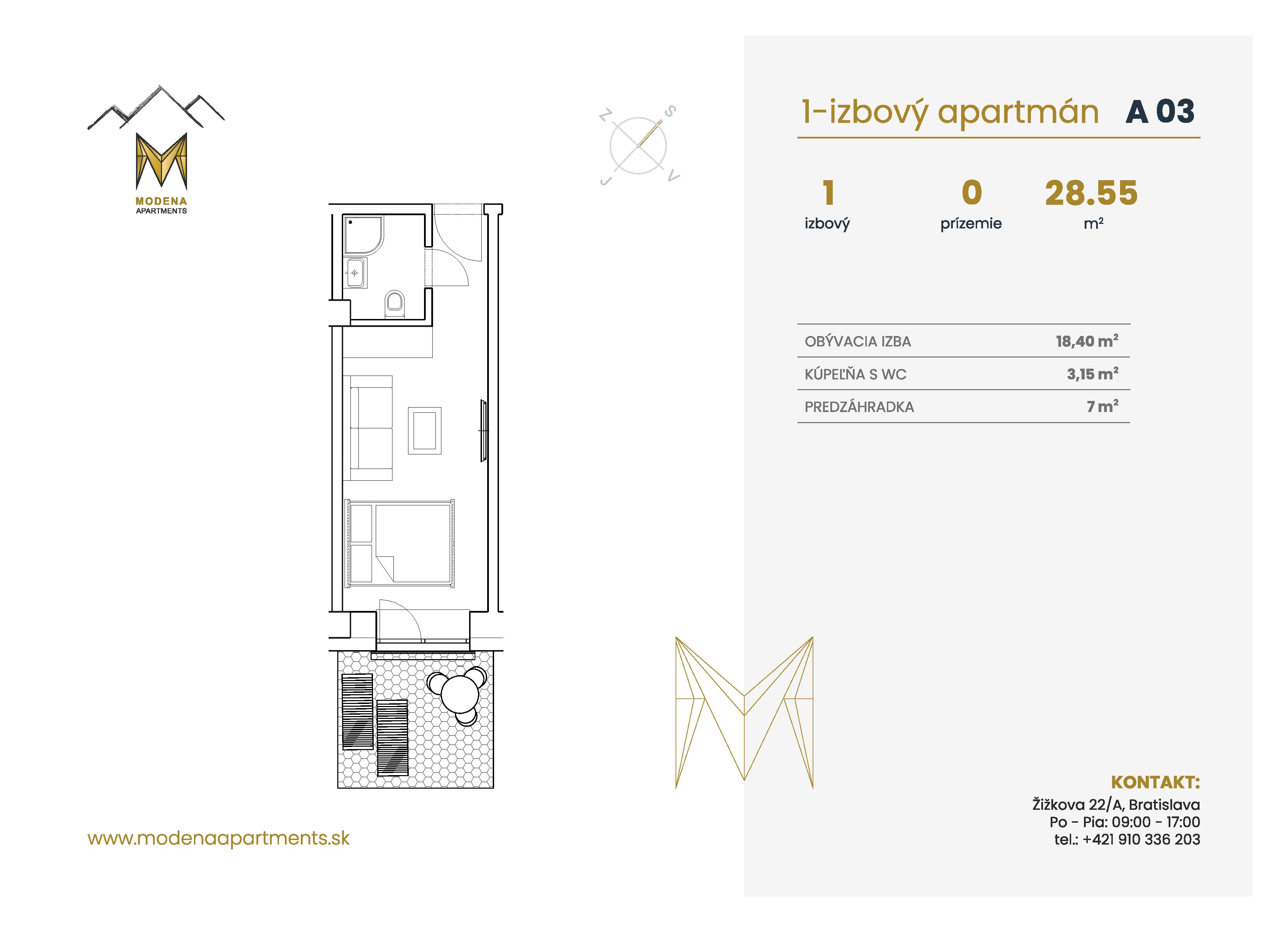 Modena Apartment - A 03 - Pôdorys