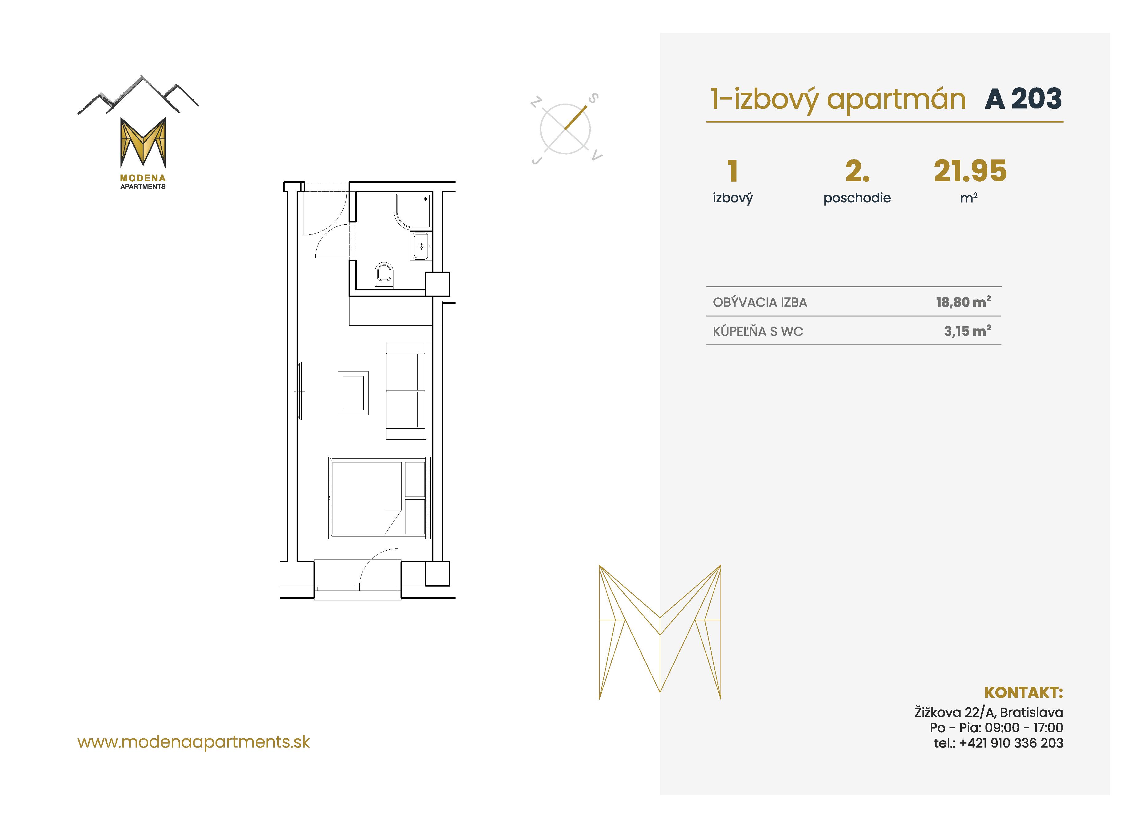 Modena Apartment - A 203 - Pôdorys