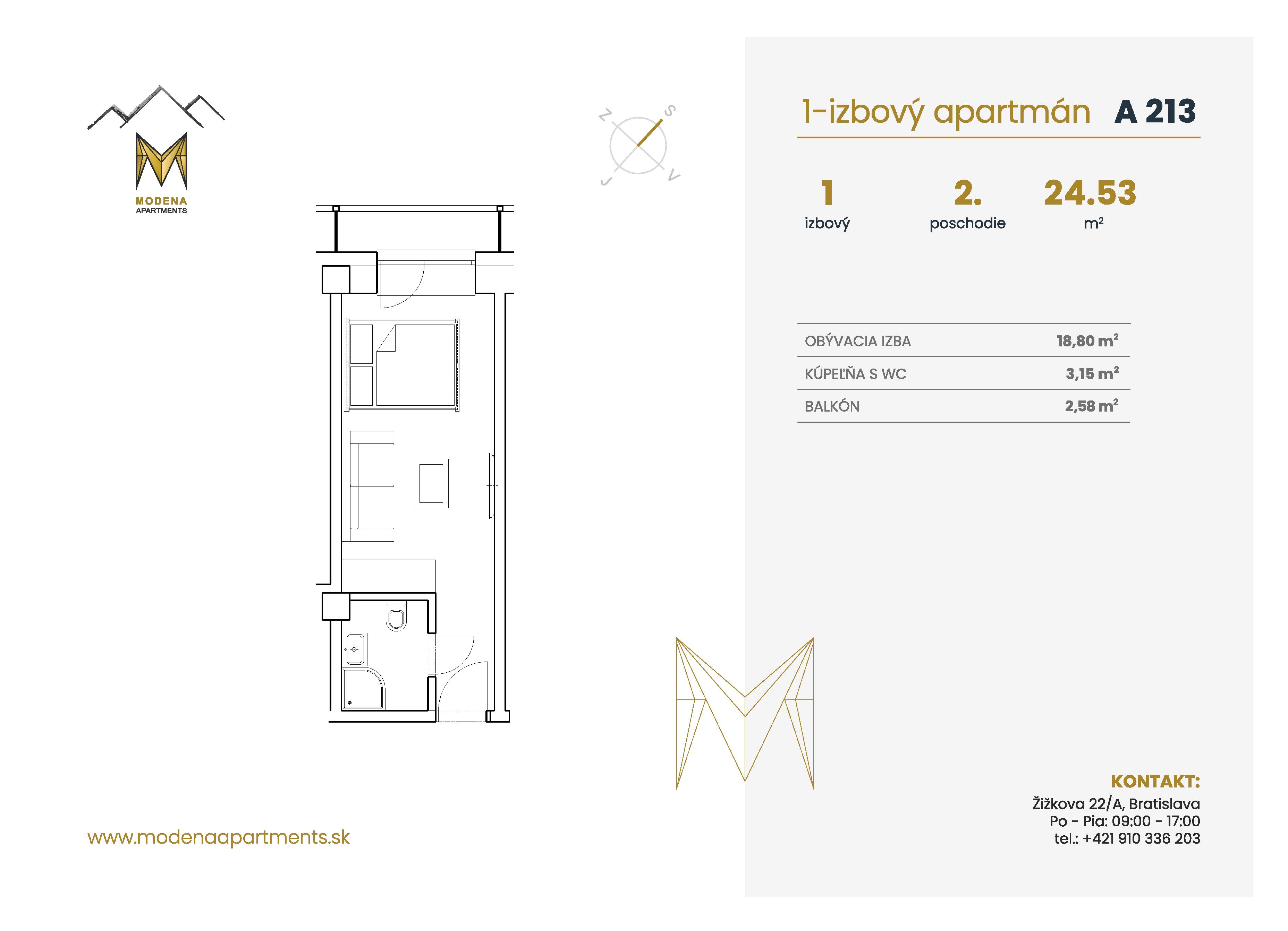 Modena Apartment - A 213 - Pôdorys
