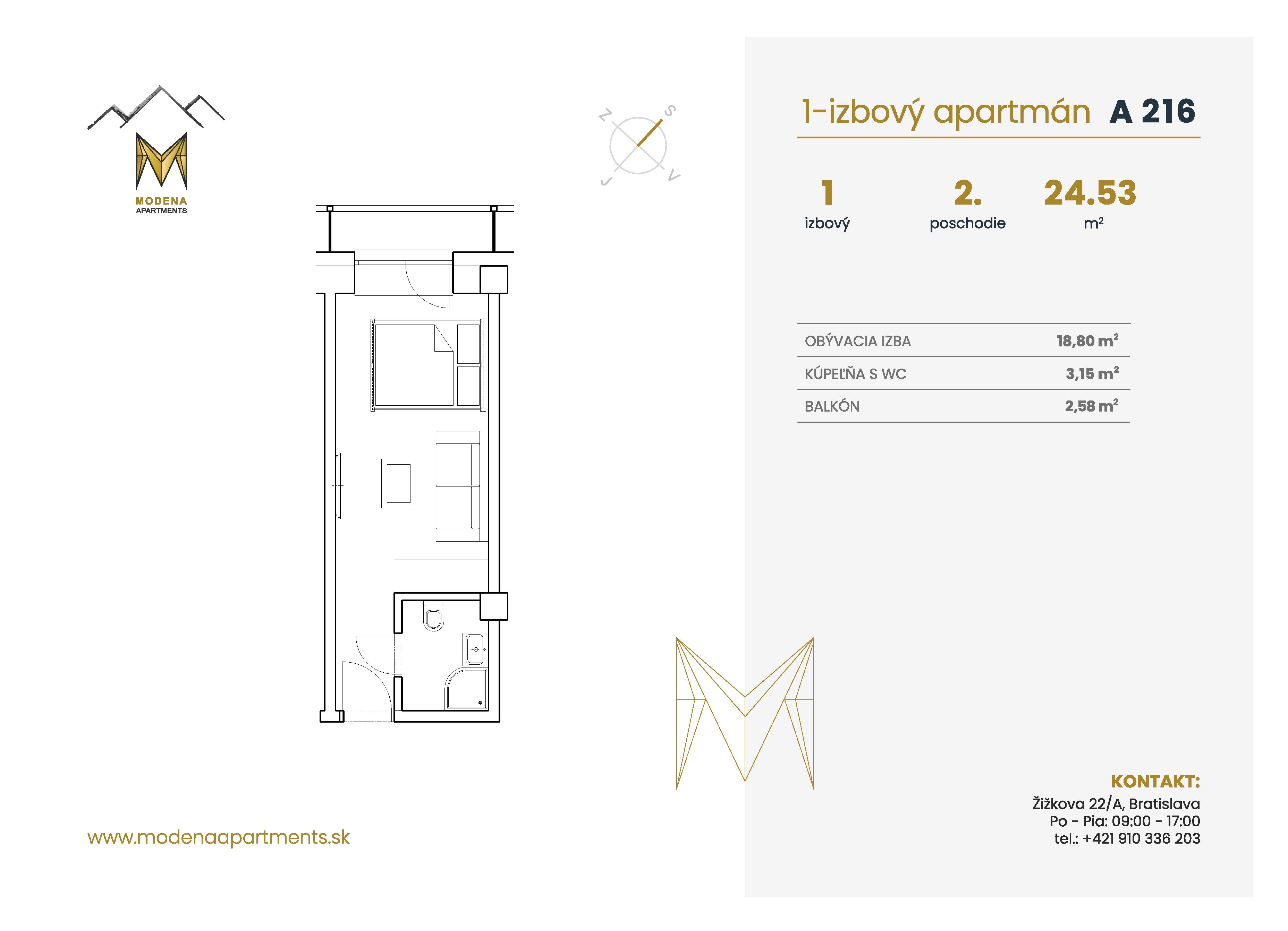Modena Apartment - A 216 - Pôdorys