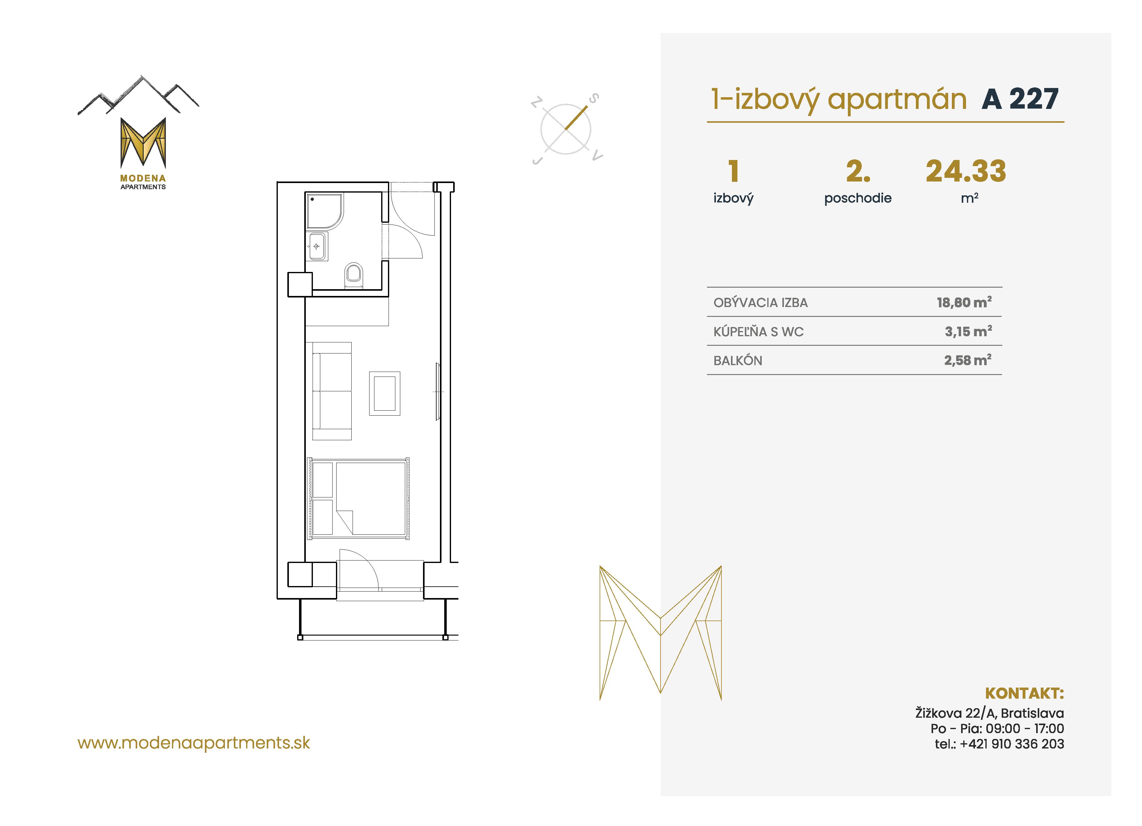 Modena Apartment - A 227 - Pôdorys