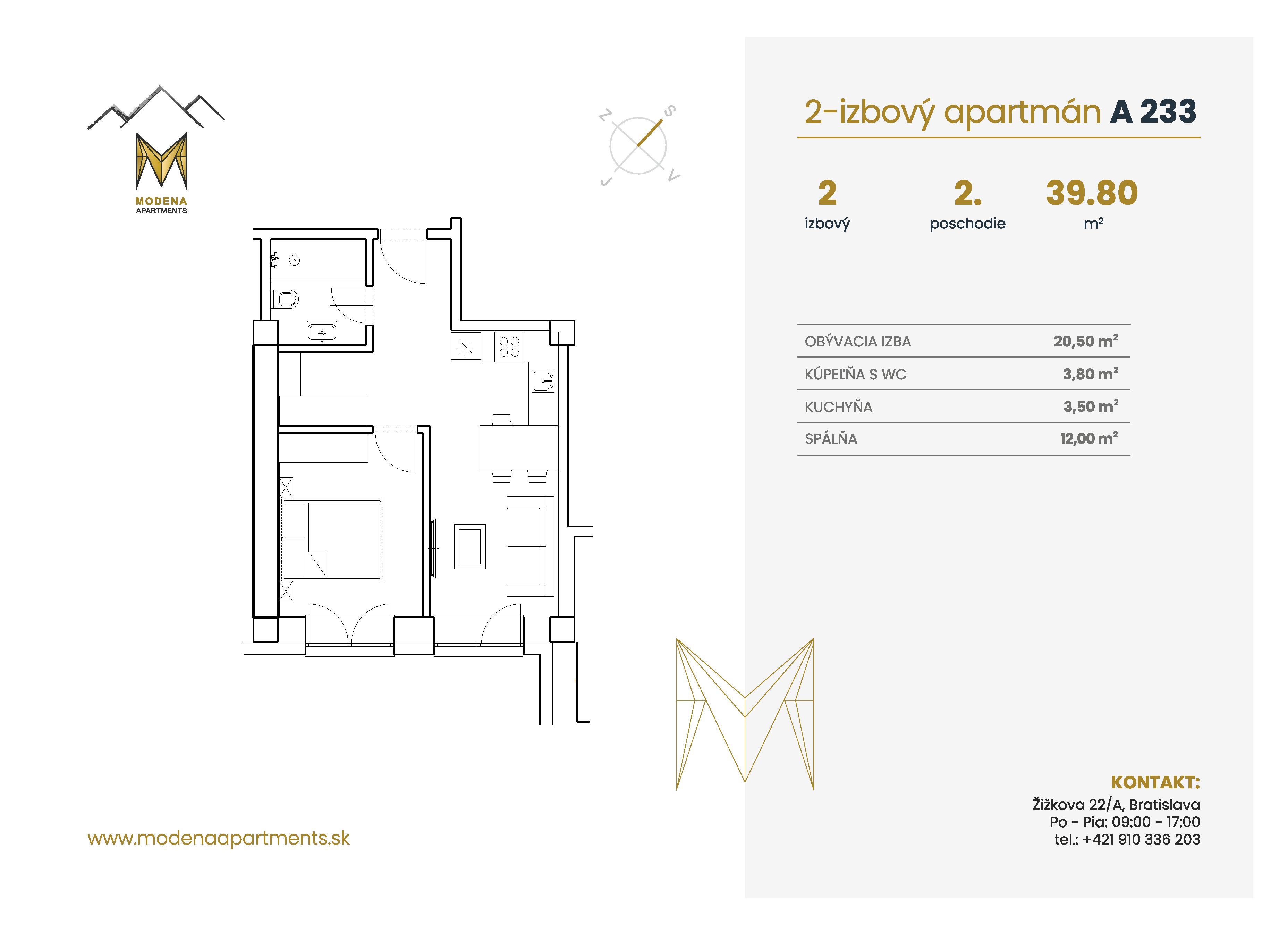 Modena Apartment - A 233 - Pôdorys
