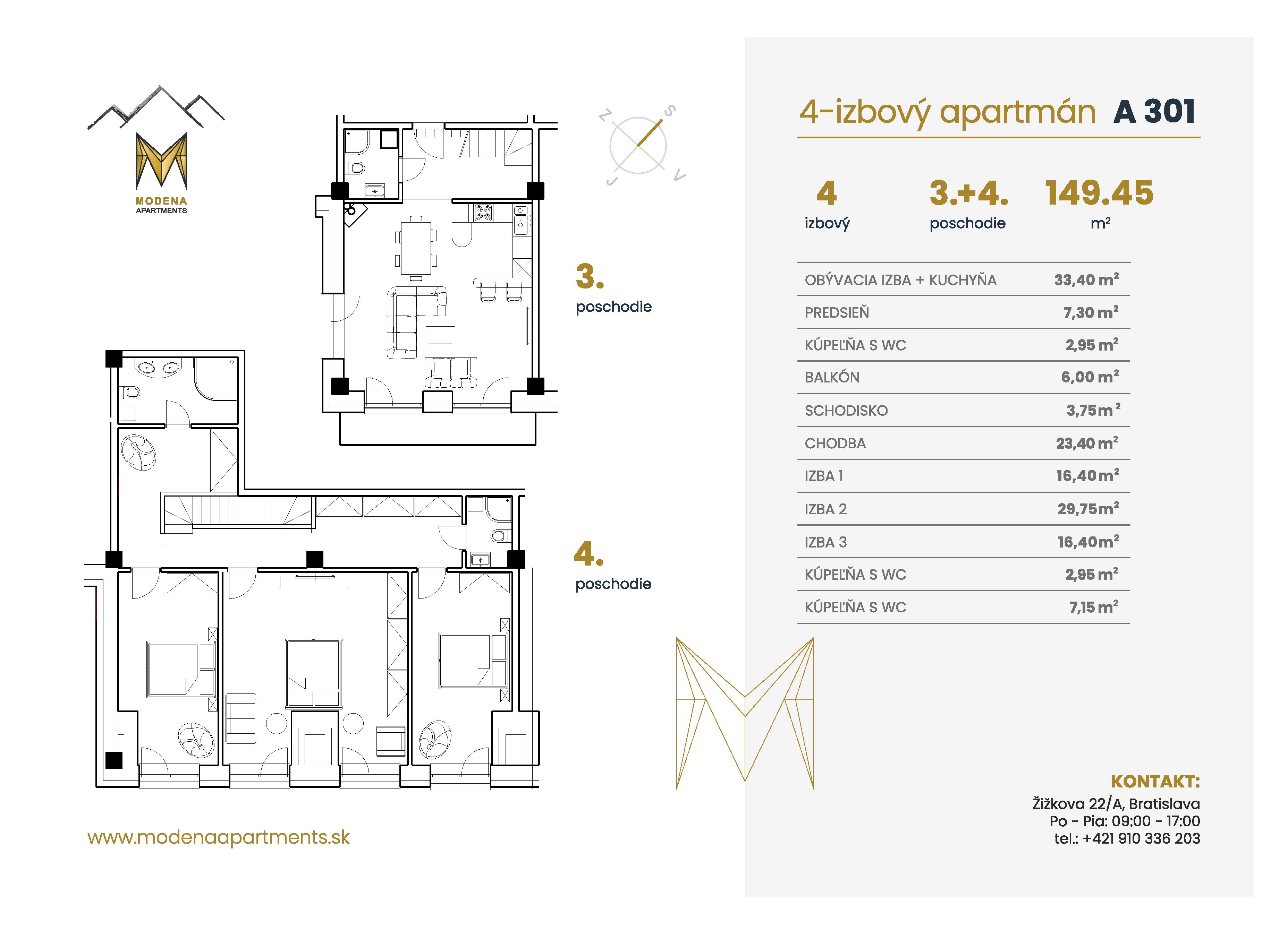 Modena Apartment - A 301 - Pôdorys