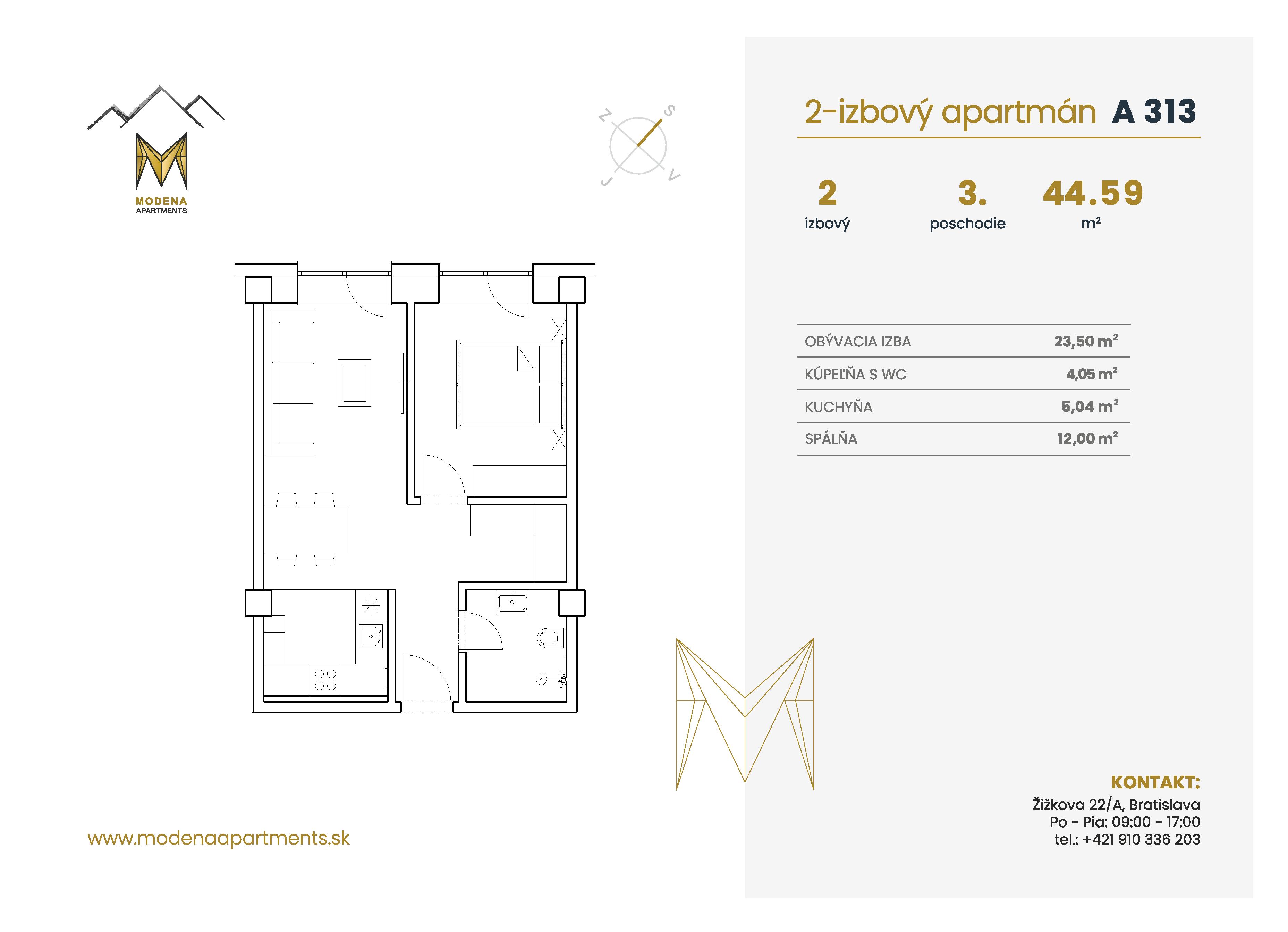 Modena Apartment - A 313 - Pôdorys