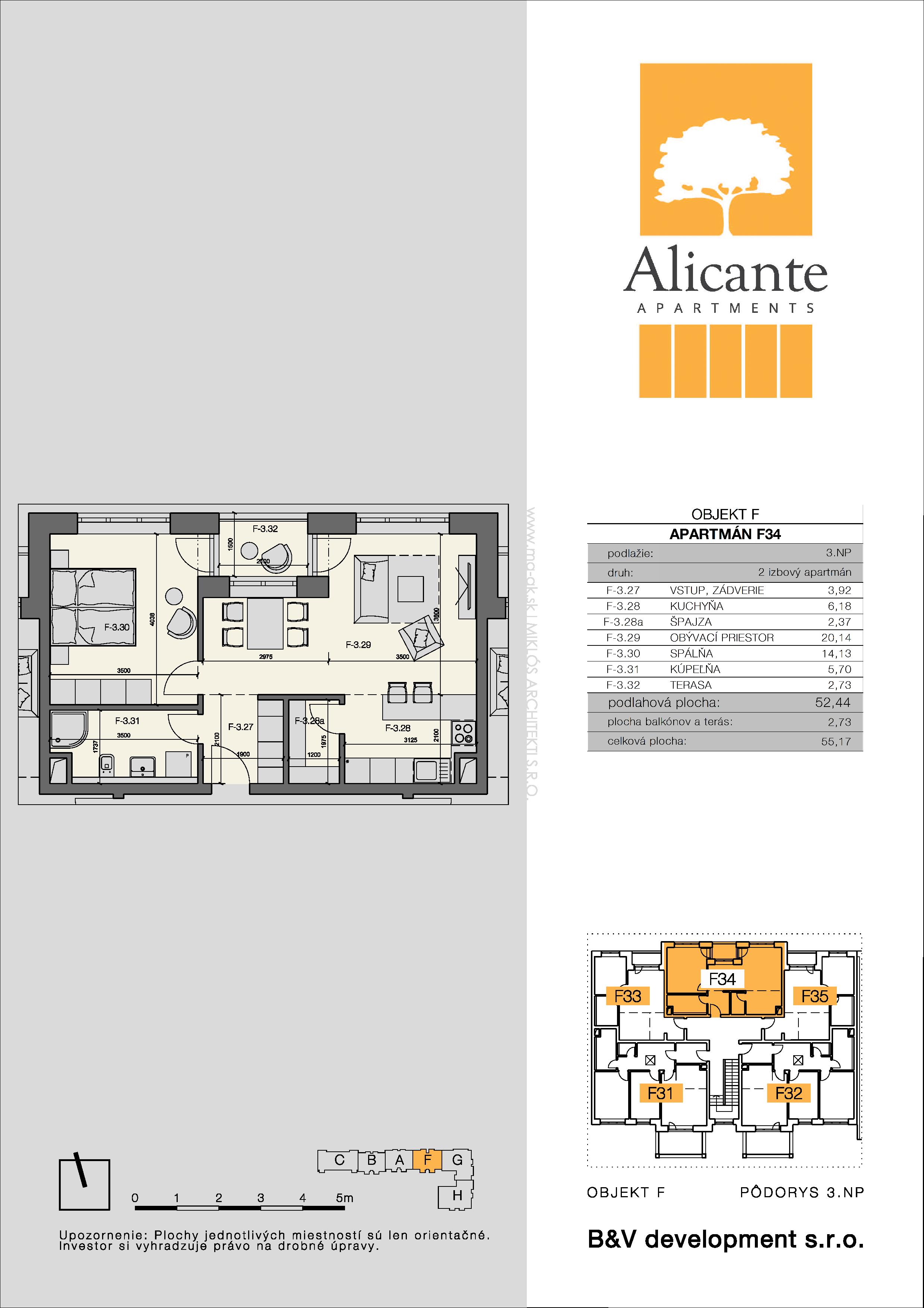 Alicante Gate - F-3/4 - Pôdorys