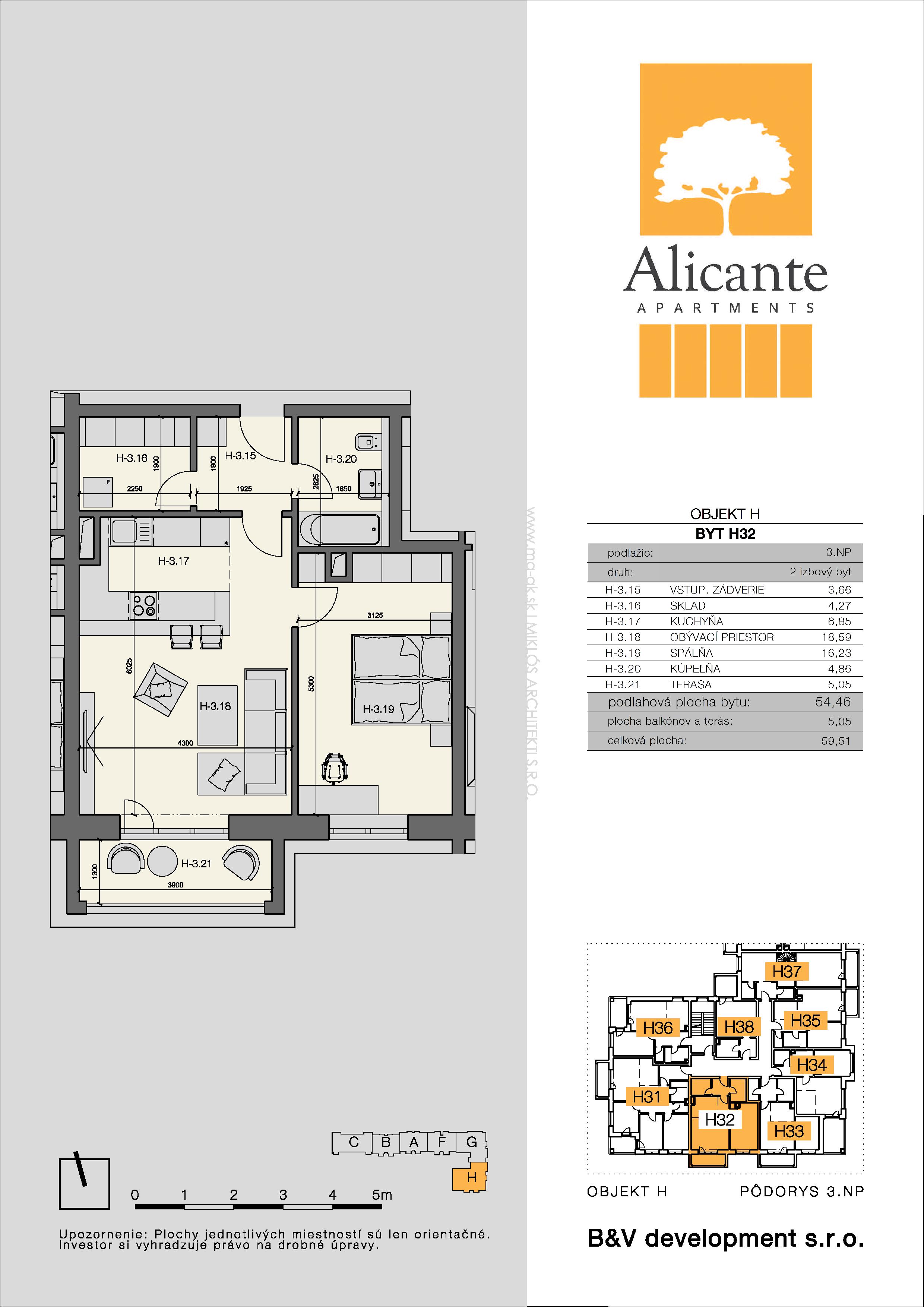 Alicante Gate - H-3/2 - Pôdorys