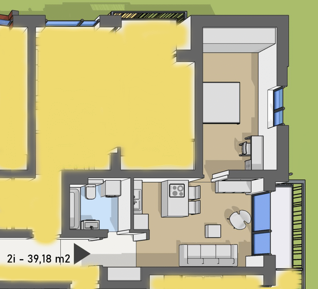 Dostupné bývanie DS - 34 - Pôdorys