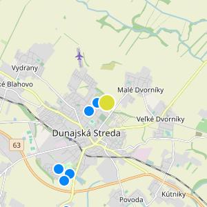 Dostupné bývanie DS - map