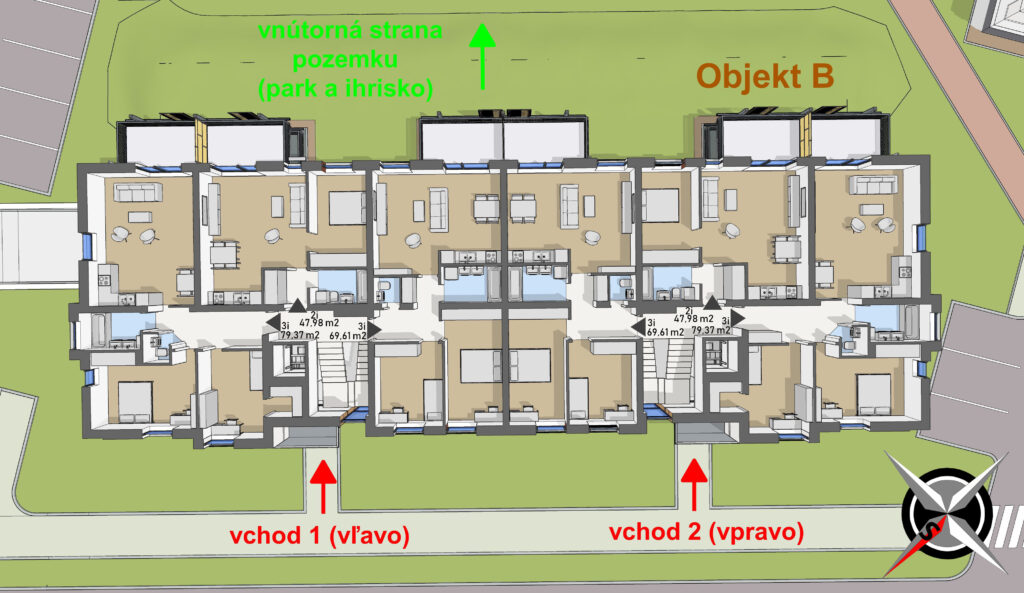 Dostupné bývanie DS - 46 - Pôdorys