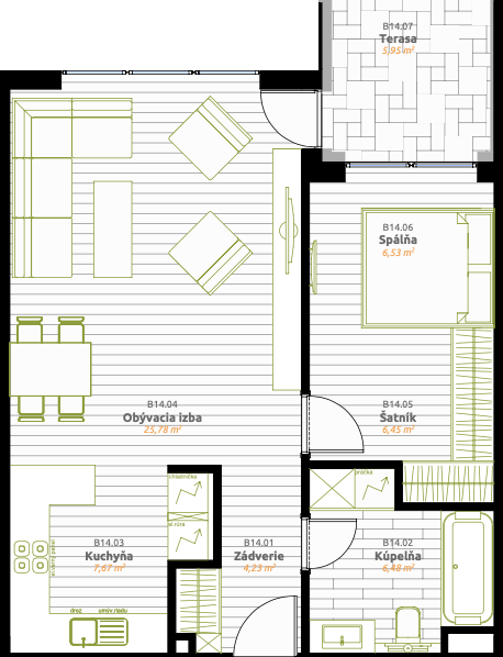 IDEAL Homes - D.04 - Pôdorys