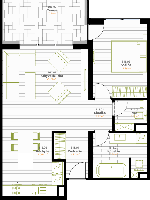 IDEAL Homes - D.05 - Pôdorys