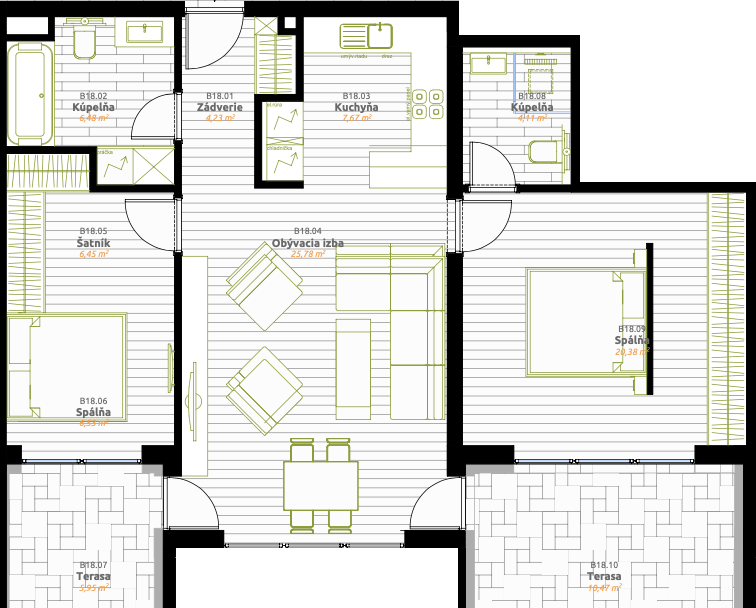 IDEAL Homes - D.18 - Pôdorys