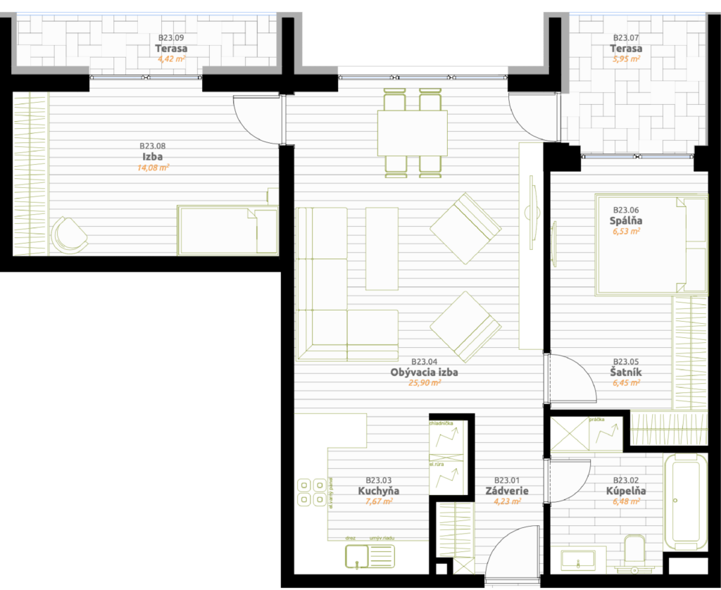 IDEAL Homes - D.23 - Pôdorys