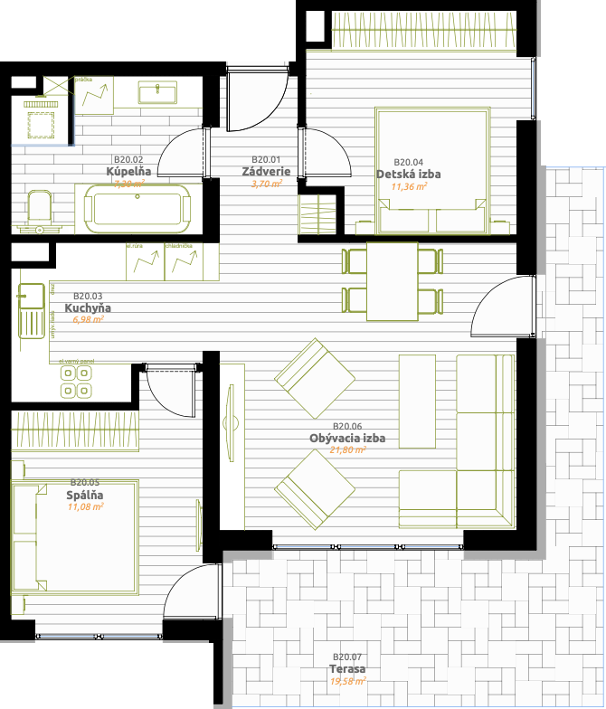 IDEAL Homes - D.40 - Pôdorys