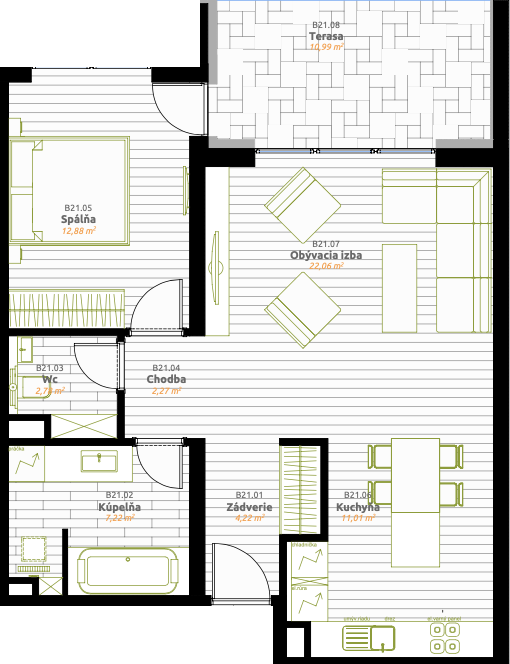 IDEAL Homes - D.41 - Pôdorys