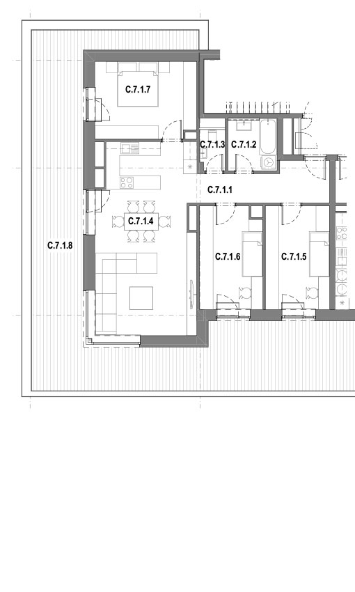 Galanta West - C.7.1 - Pôdorys