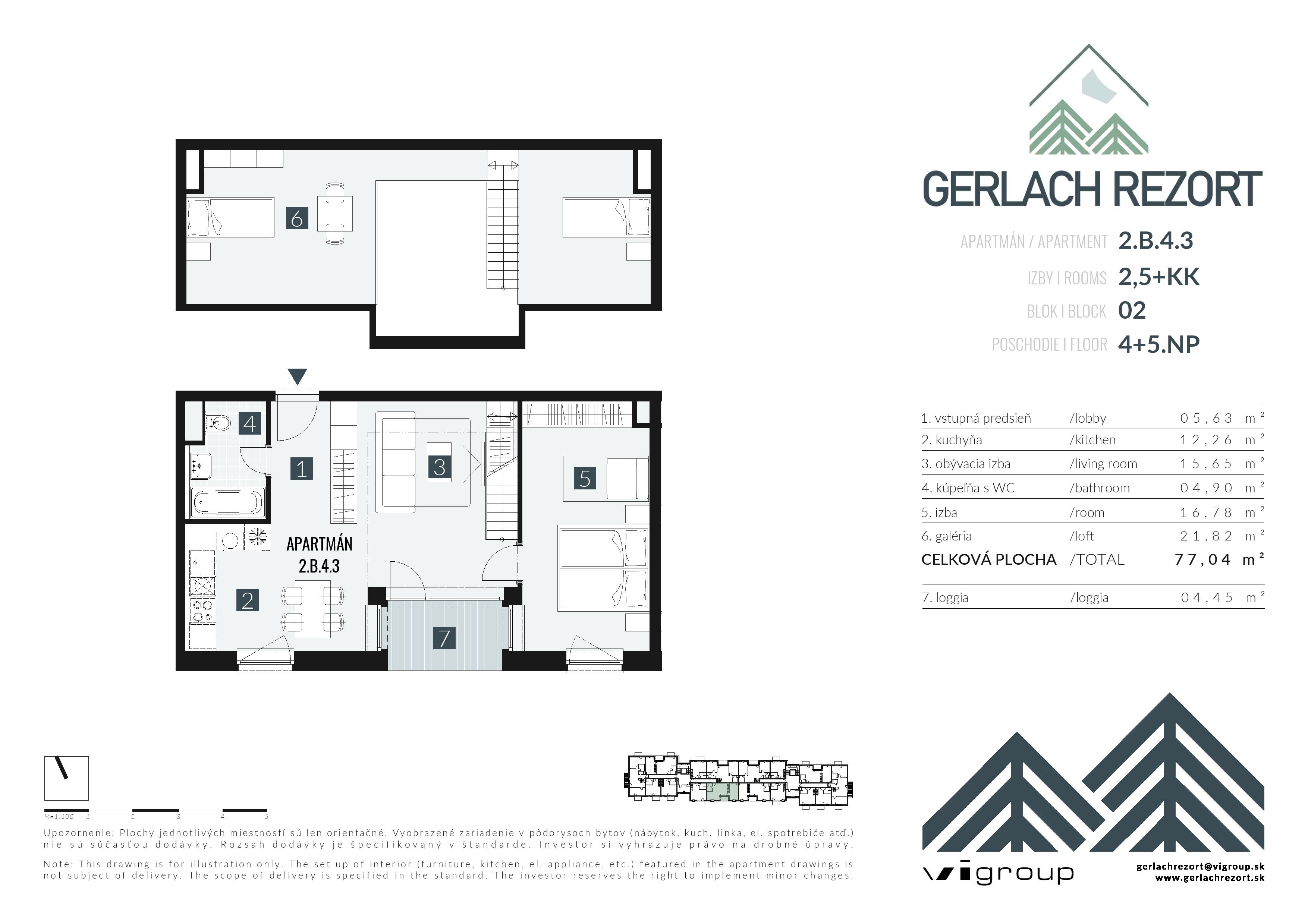 Gerlach Rezort - 2.B.4.3 - Pôdorys