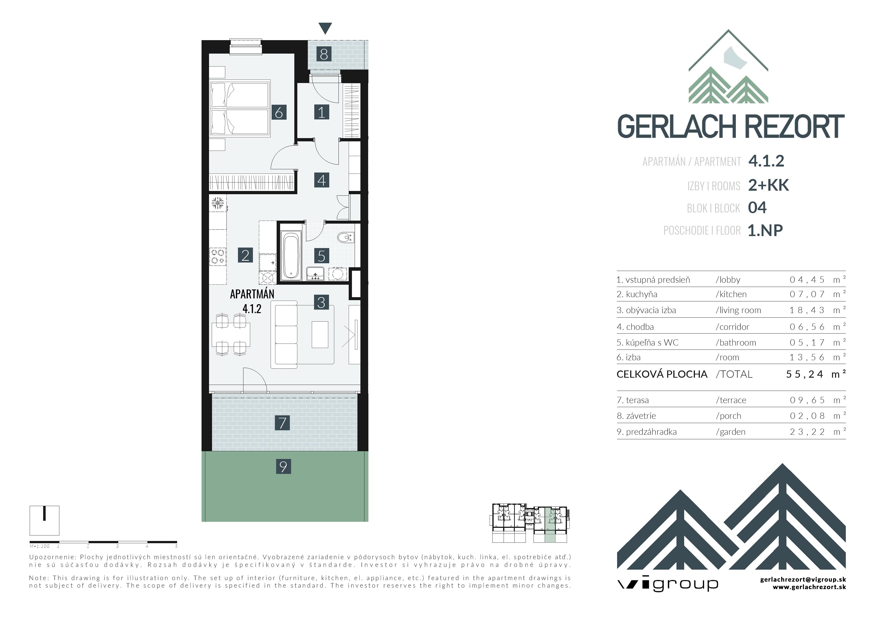 Gerlach Rezort - 4.1.2 - Pôdorys
