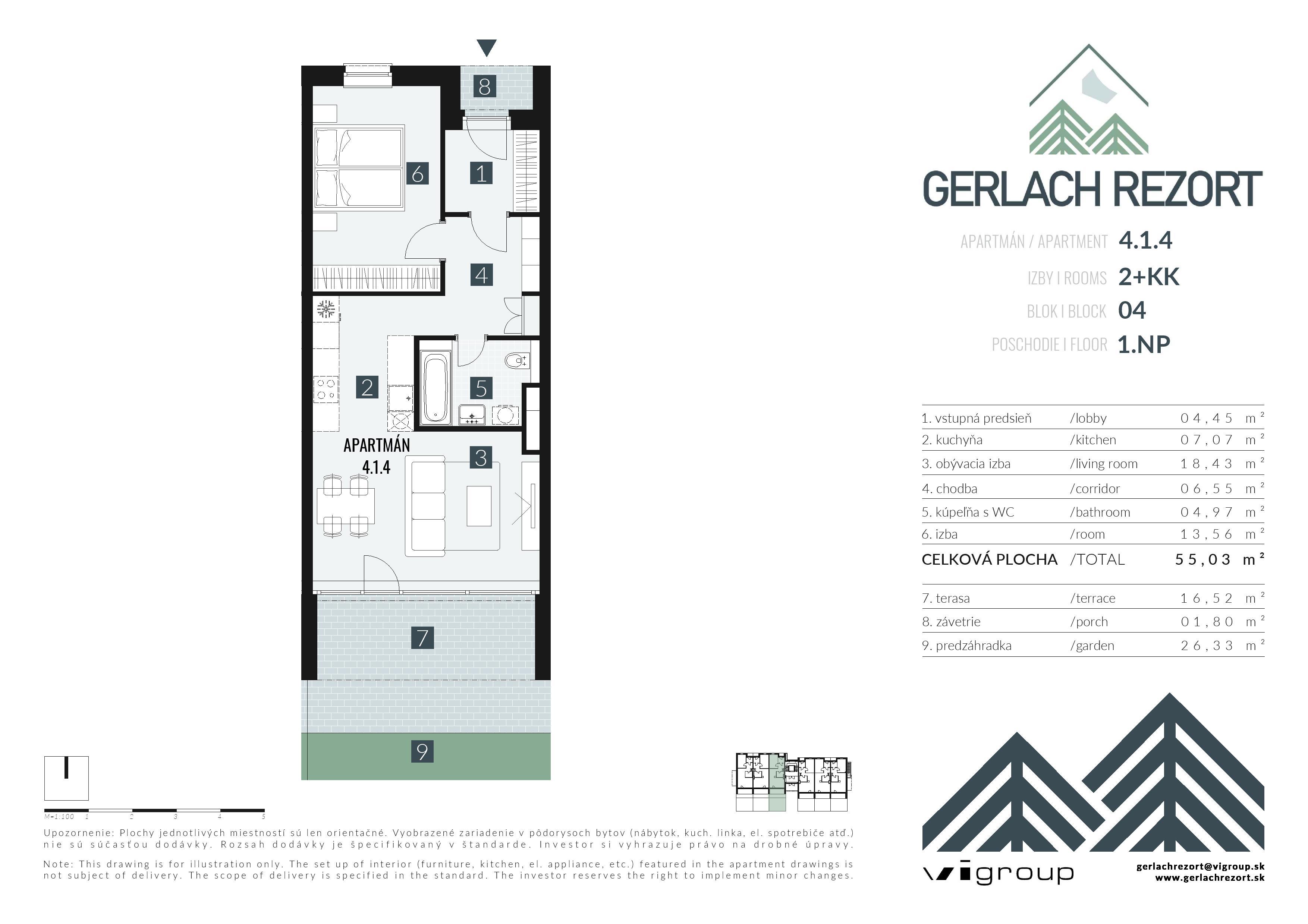 Gerlach Rezort - 4.1.4 - Pôdorys