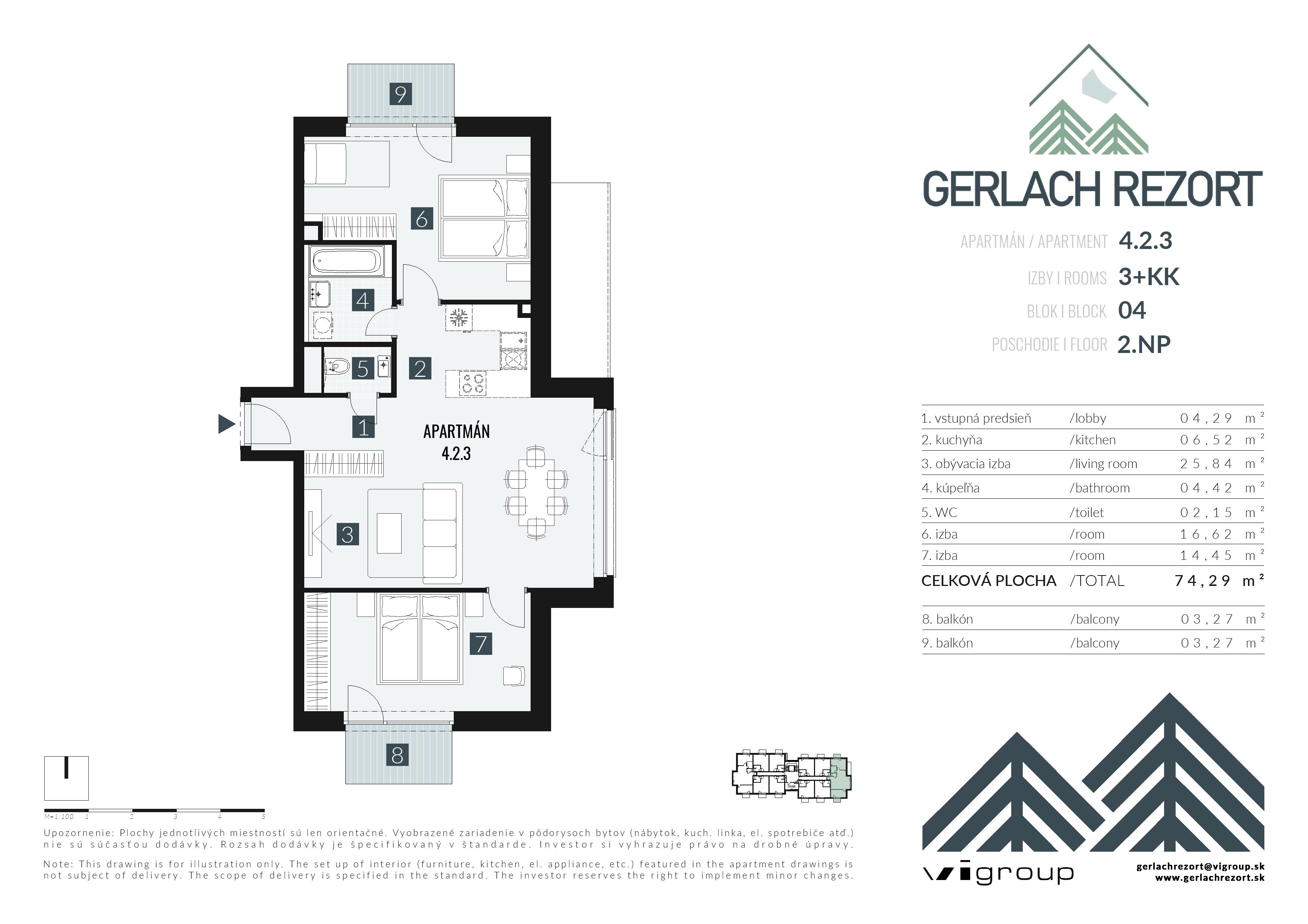 Gerlach Rezort - 4.2.3 - Pôdorys