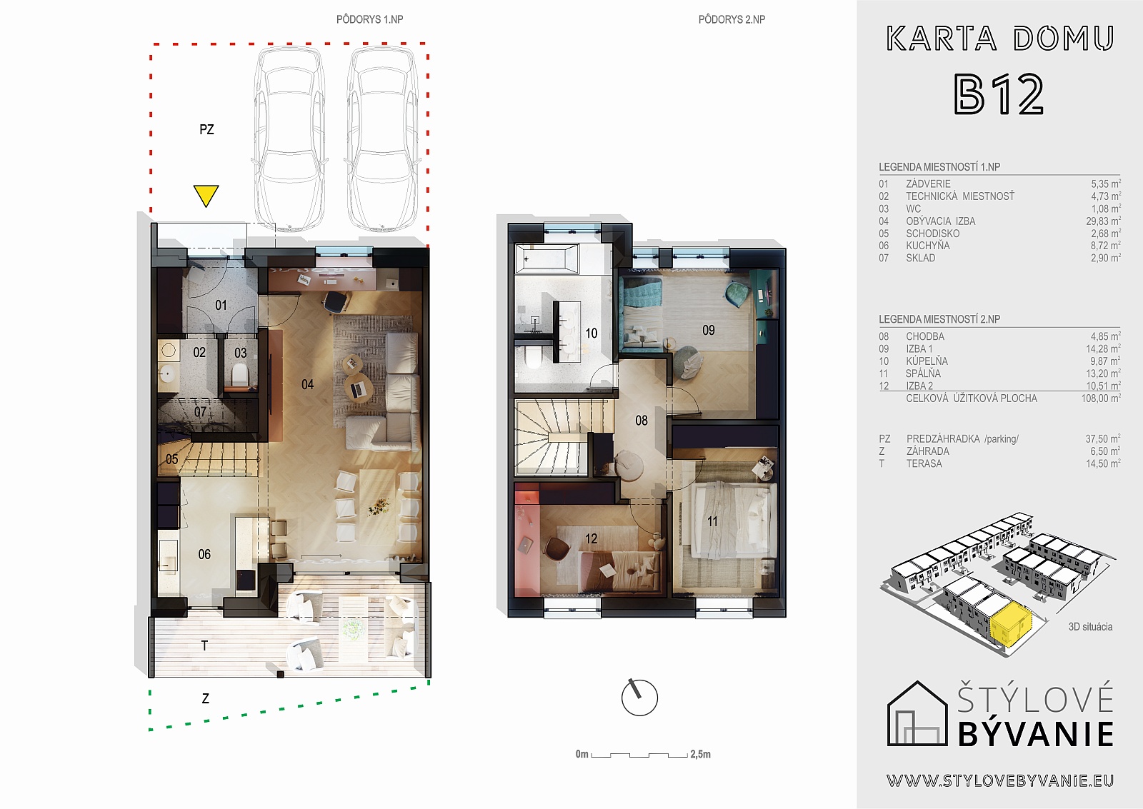 Nová štvrť Haniska pri Prešove - B12 - Pôdorys