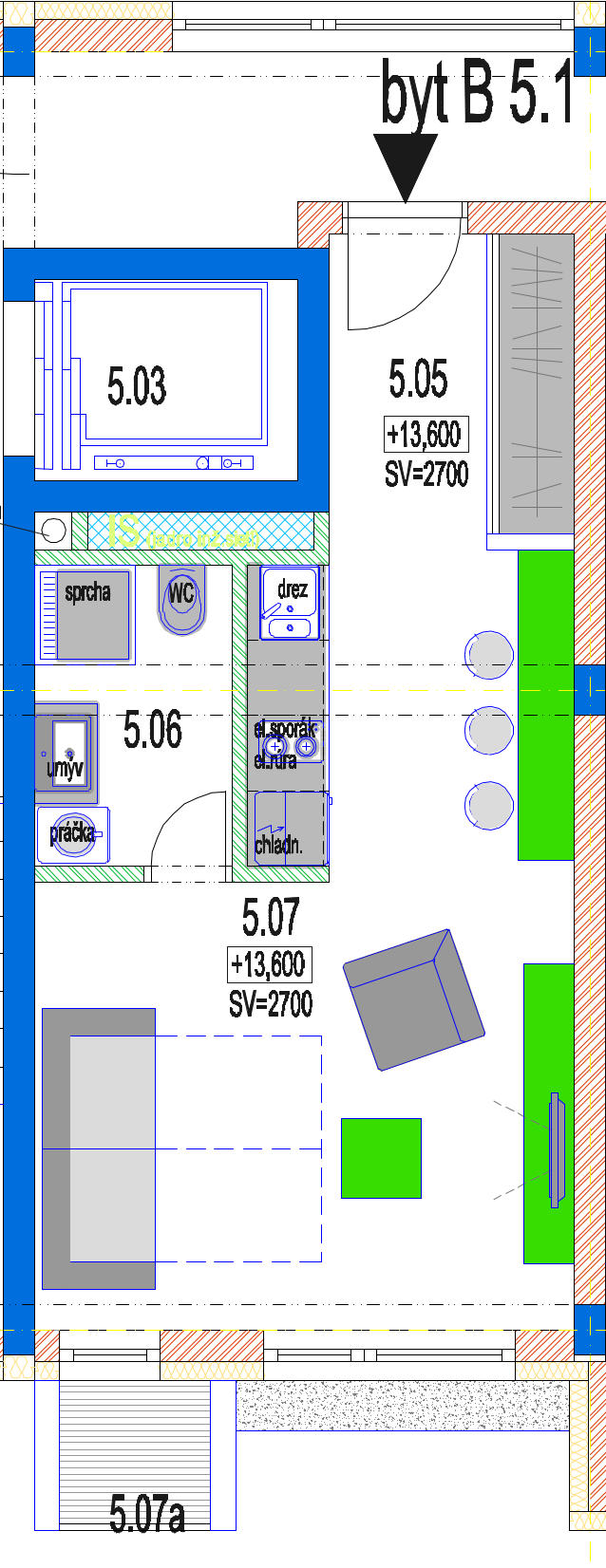 MK Rezidencia - B 5.1 - Pôdorys