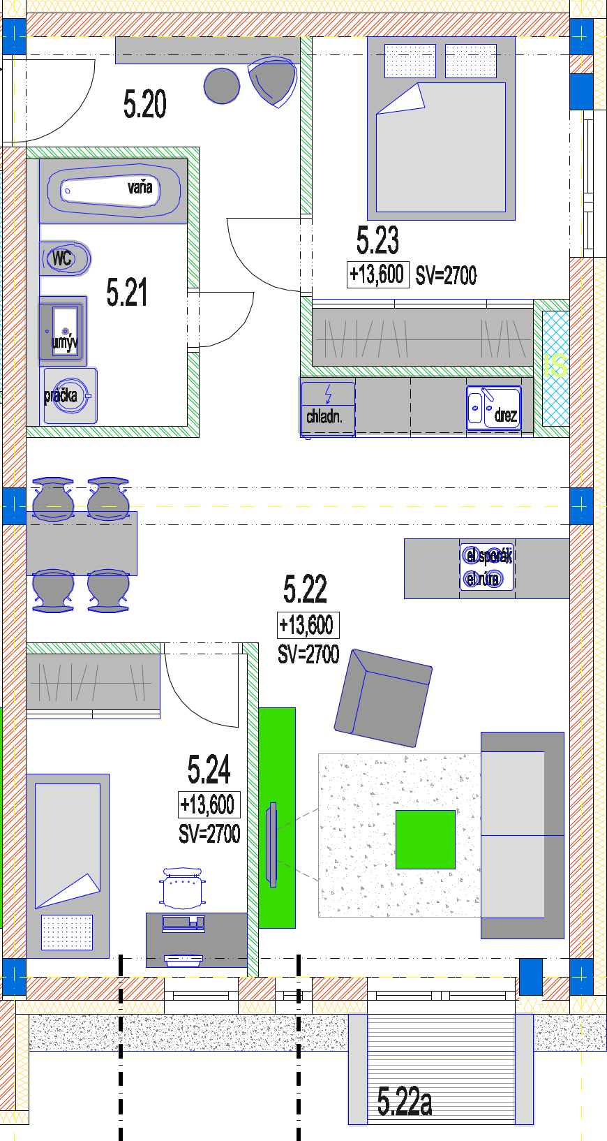 MK Rezidencia - B 5.5 - Pôdorys