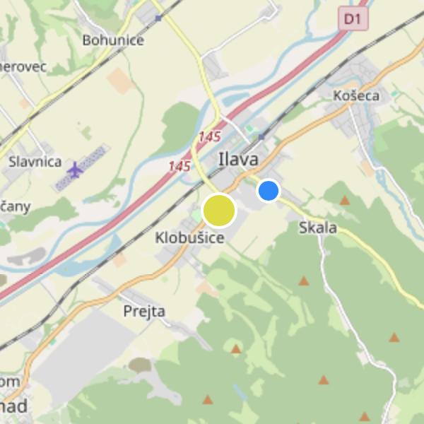 Zábreh Ilava - map